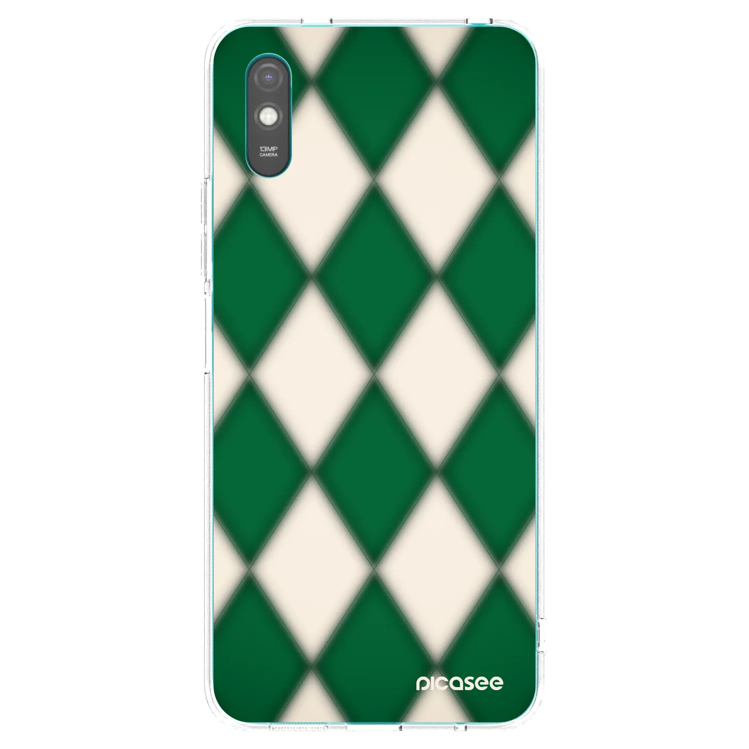 Picasee Xiaomi Redmi 9A Hülle - Transparentes Silikon - Emerald Diamond
