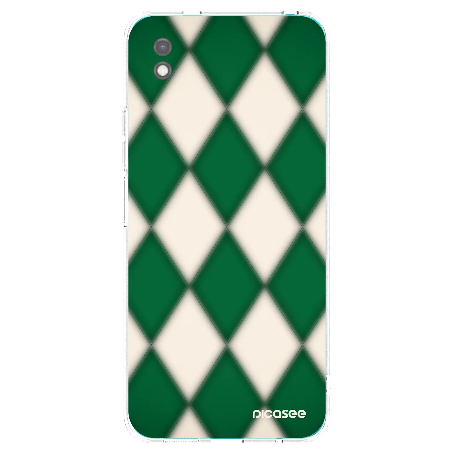 Picasee Xiaomi Redmi 9A Hülle - Schwarzes Silikon - Emerald Diamond