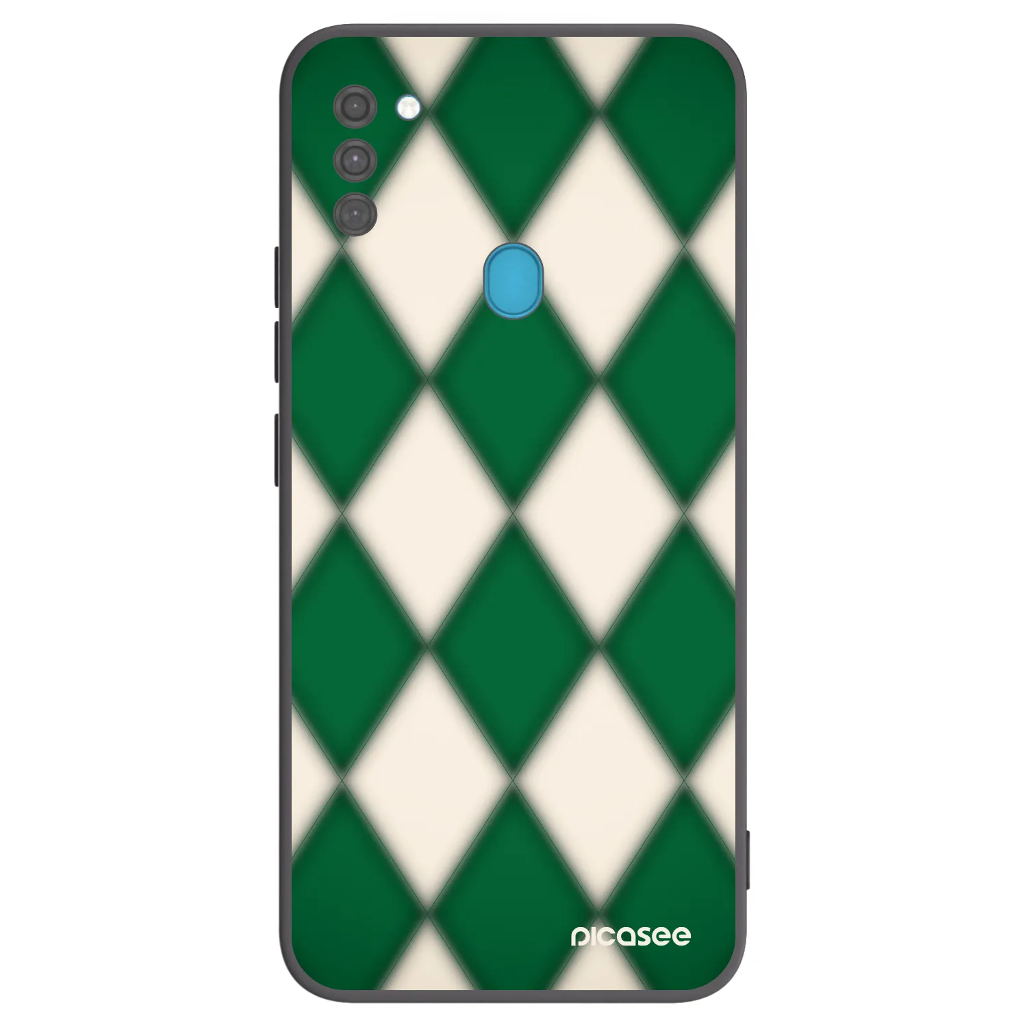 Picasee Samsung Galaxy M11 Hülle - Schwarzes Silikon - Emerald Diamond