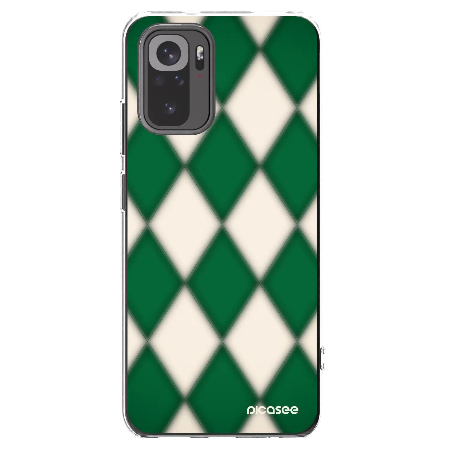 Picasee Xiaomi Redmi Note 10 Hülle - Transparentes Silikon - Emerald Diamond