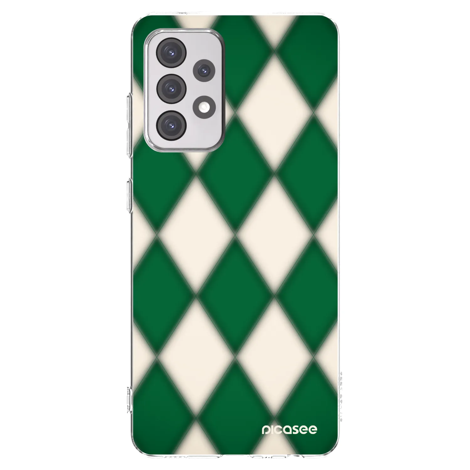 Picasee Samsung Galaxy A52 5G A525F Hülle - Transparentes Silikon - Emerald Diamond