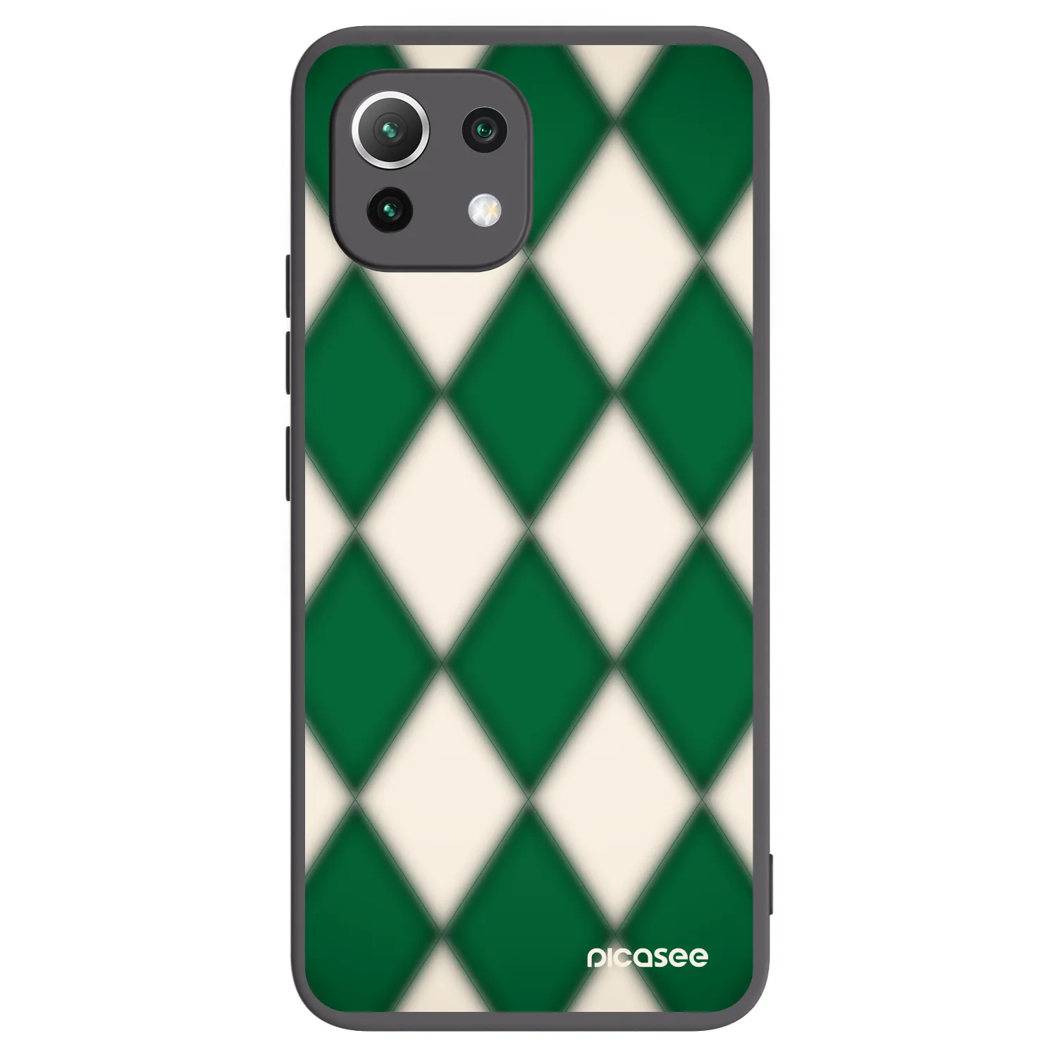 Picasee Xiaomi Mi 11 Lite Hülle - Schwarzes Silikon - Emerald Diamond