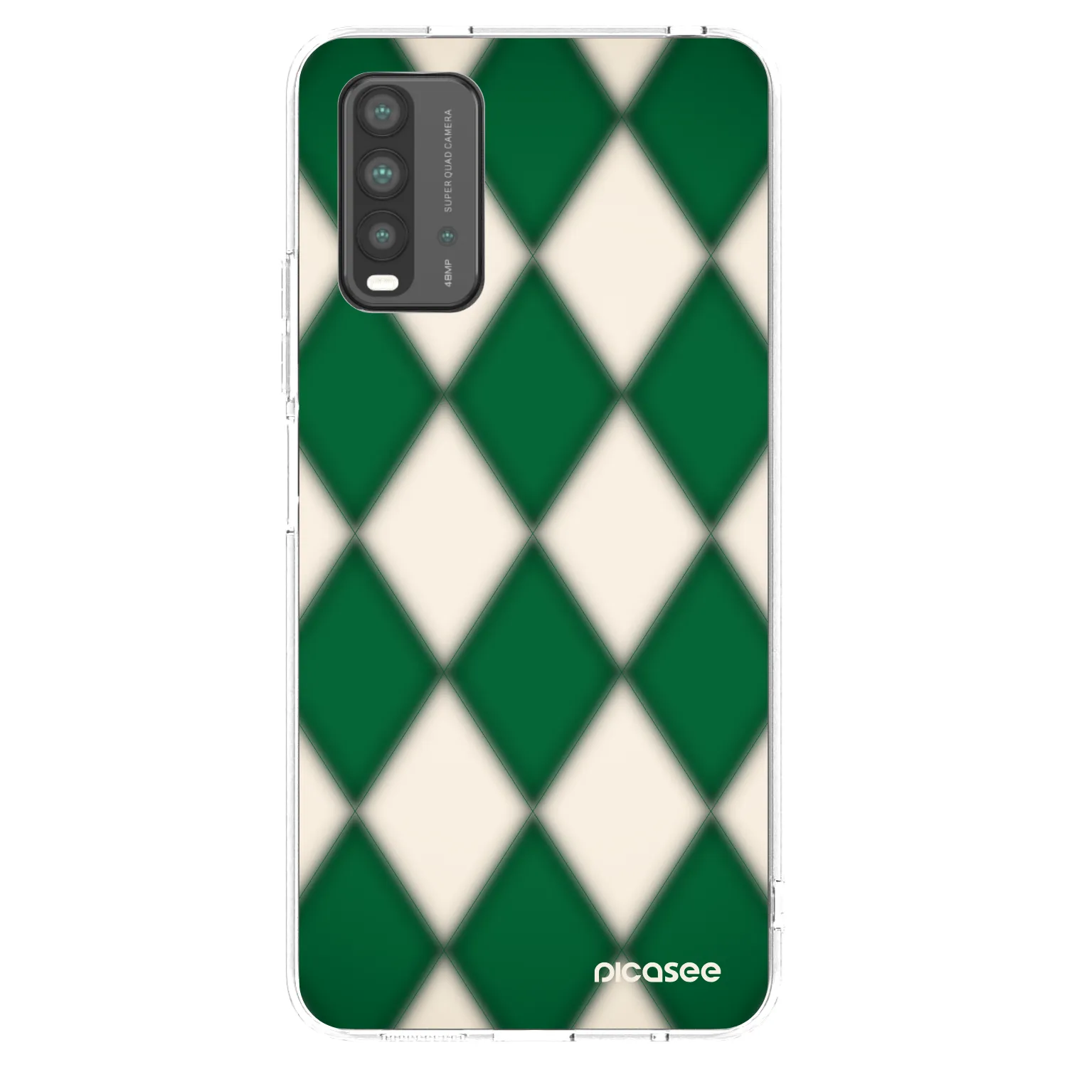 Picasee Xiaomi Redmi 9T Hülle - Schwarzes Silikon - Emerald Diamond