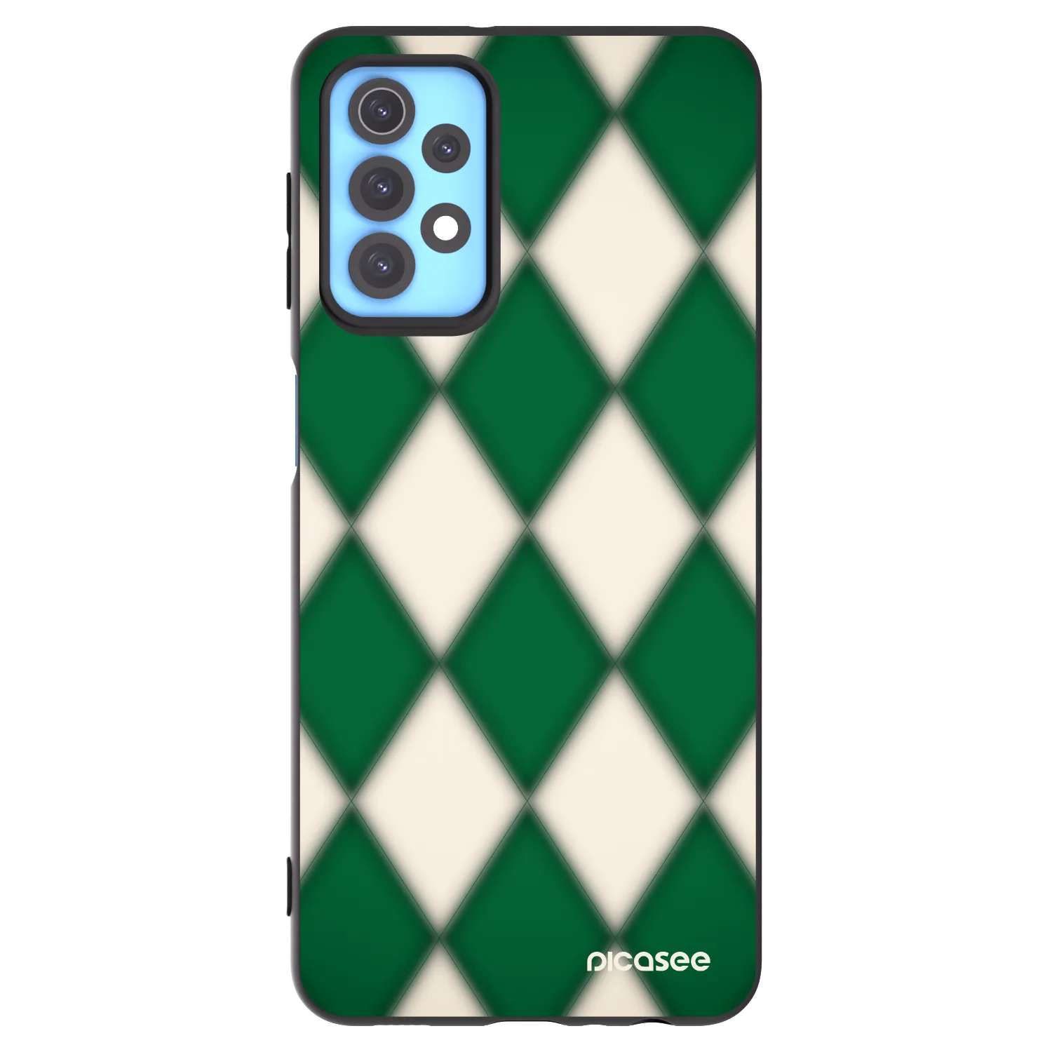 Picasee Samsung Galaxy A32 4G SM-A325F Hülle - Schwarzes Silikon - Emerald Diamond