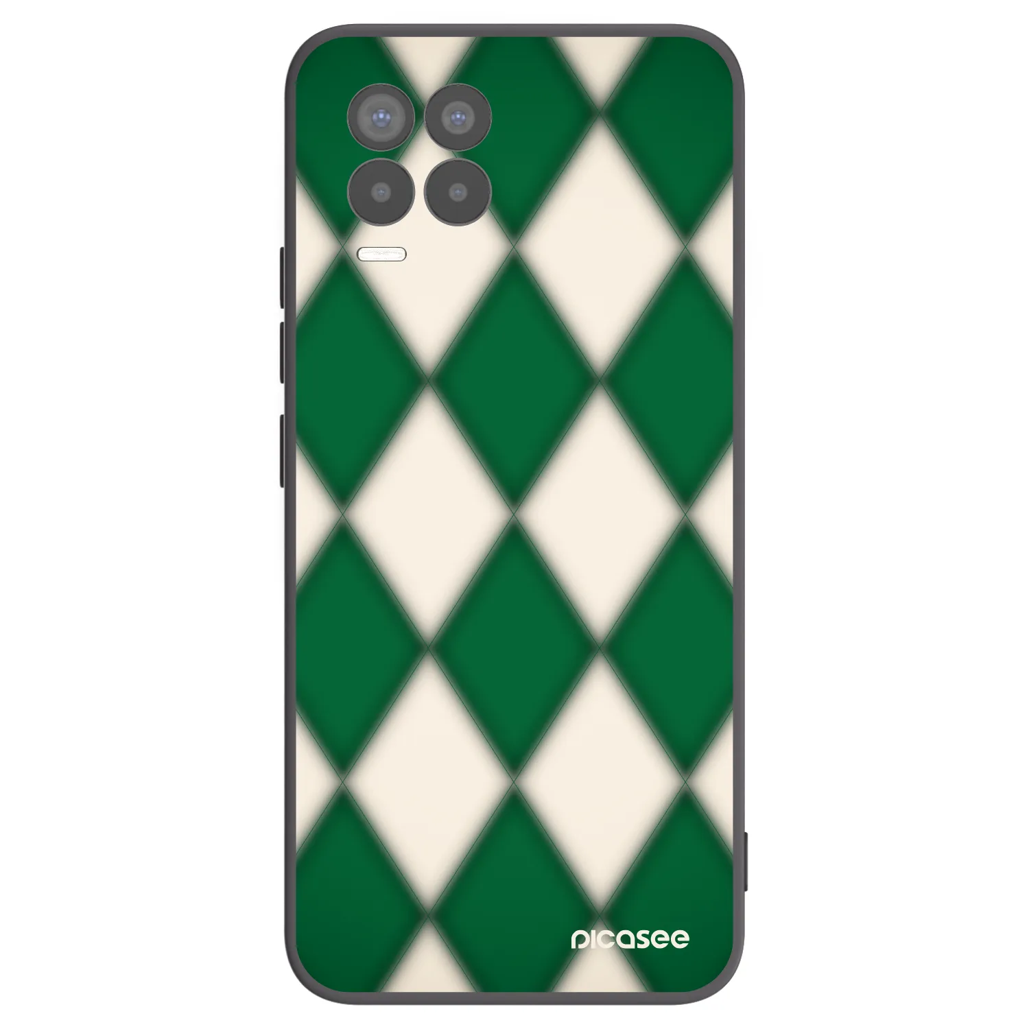 Picasee Realme 8 4G Hülle - Schwarzes Silikon - Emerald Diamond