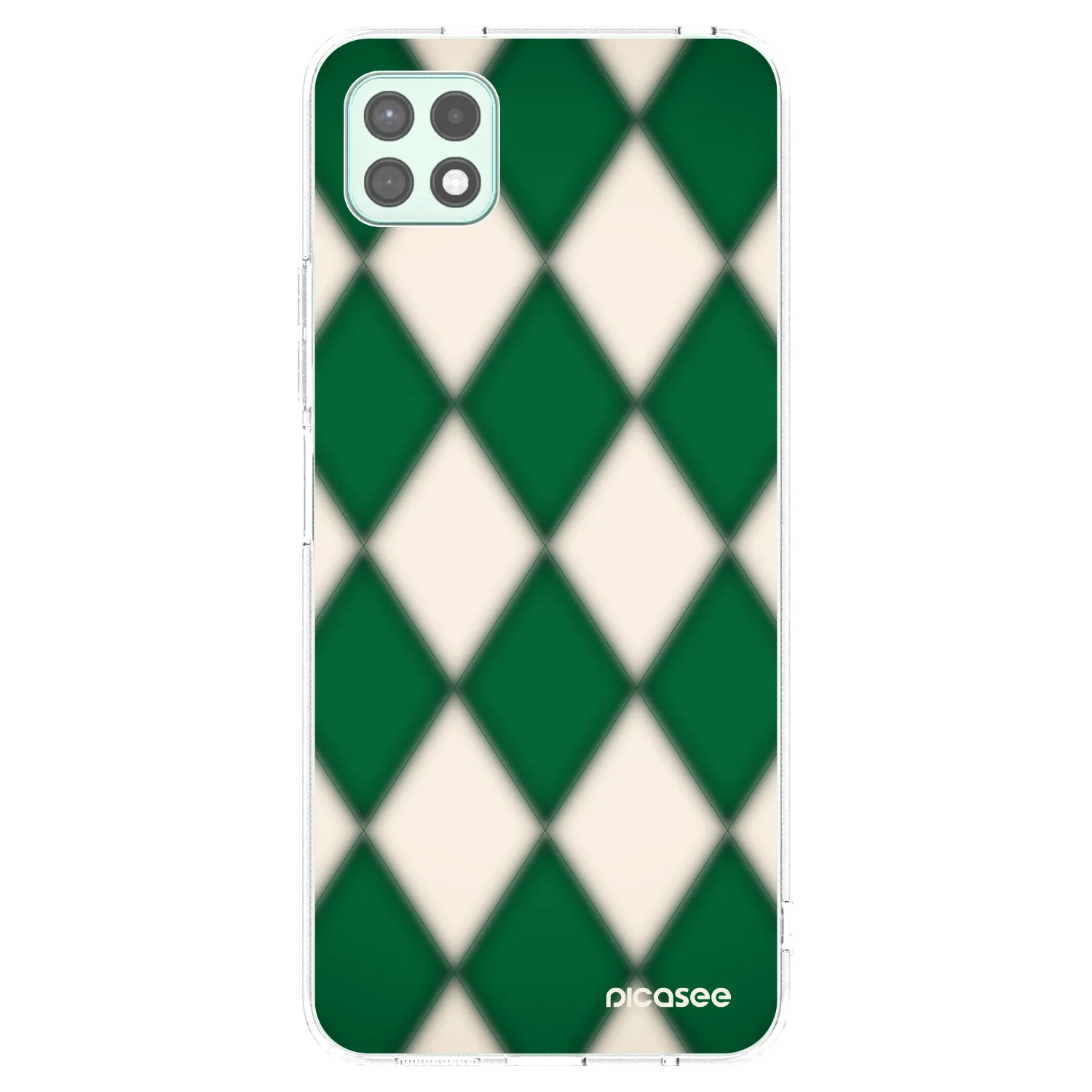 Picasee Samsung Galaxy A22 A226B 5G Hülle - Transparentes Silikon - Emerald Diamond