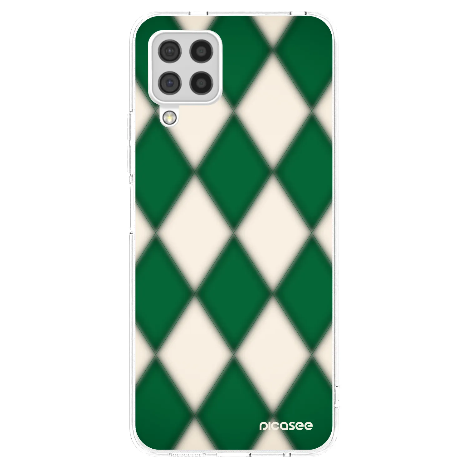 Picasee Samsung Galaxy A22 A225F 4G Hülle - Transparentes Silikon - Emerald Diamond