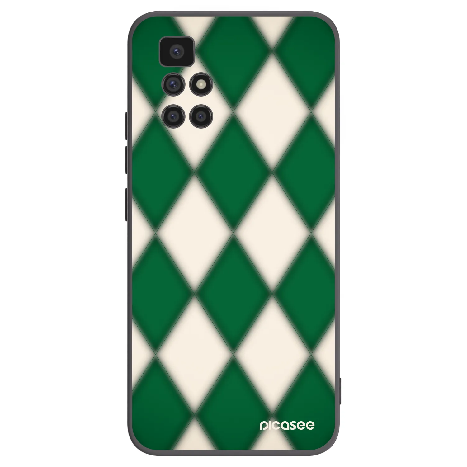 Picasee Xiaomi Redmi 10 Hülle - Schwarzes Silikon - Emerald Diamond