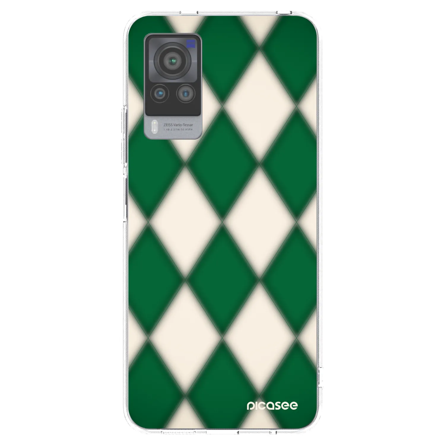 Picasee Vivo X60 Pro 5G Hülle - Transparentes Silikon - Emerald Diamond