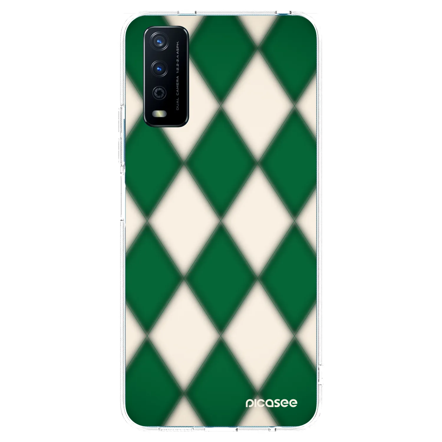 Picasee Vivo Y11s Hülle - Transparentes Silikon - Emerald Diamond
