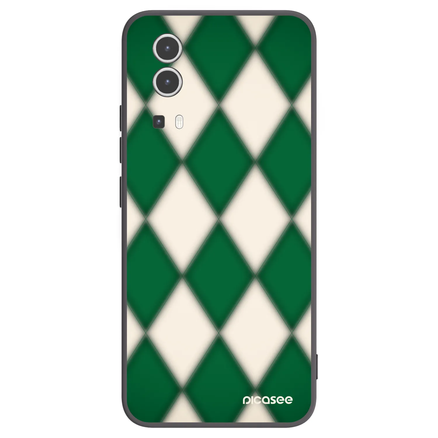 Picasee Vivo Y72 5G Hülle - Schwarzes Silikon - Emerald Diamond