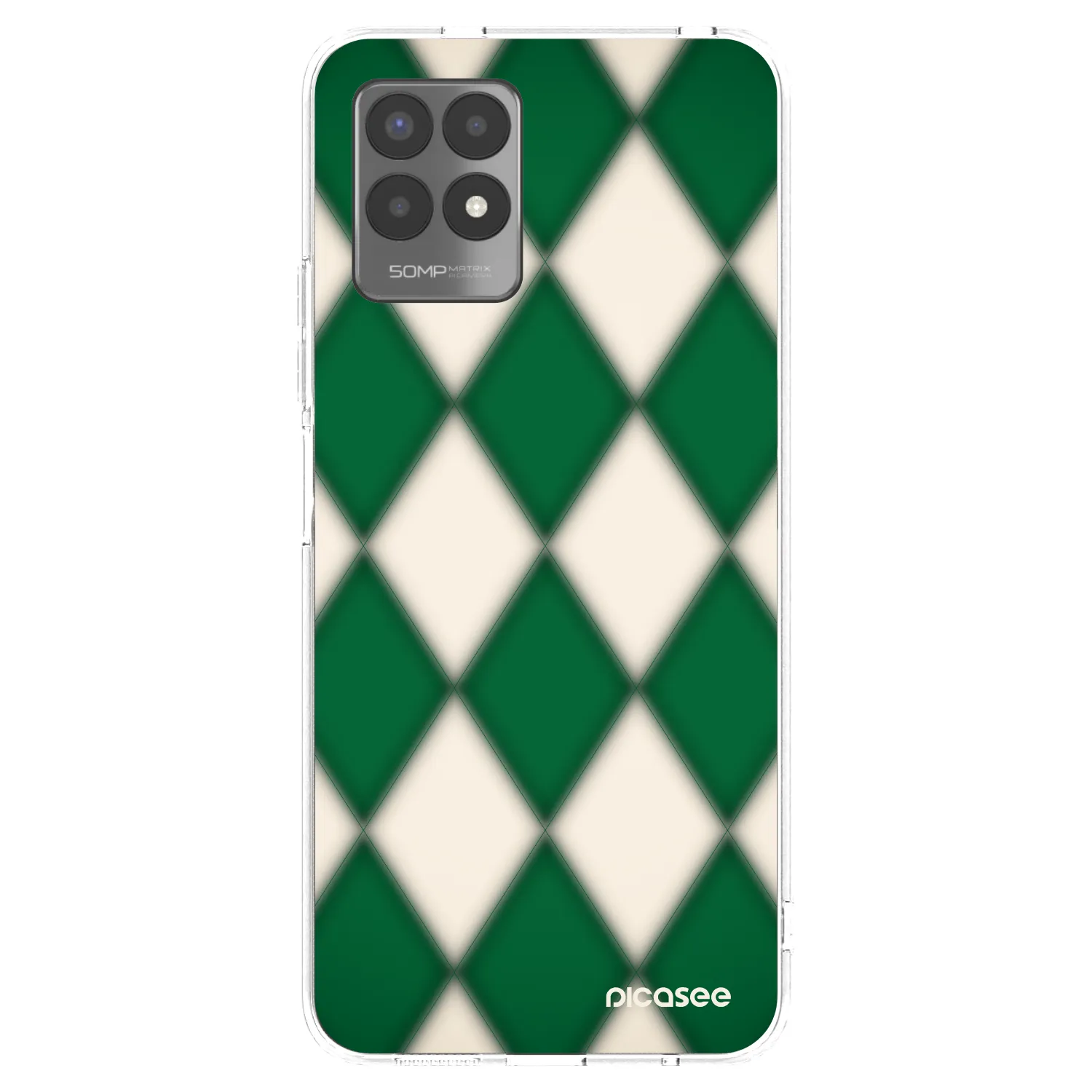 Picasee Realme 8i Hülle - Transparentes Silikon - Emerald Diamond