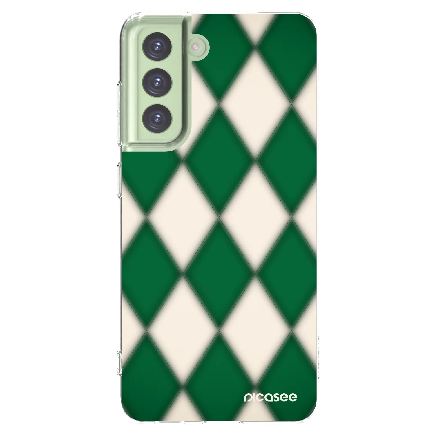 Picasee Samsung Galaxy S21 FE 5G Hülle - Transparentes Silikon - Emerald Diamond