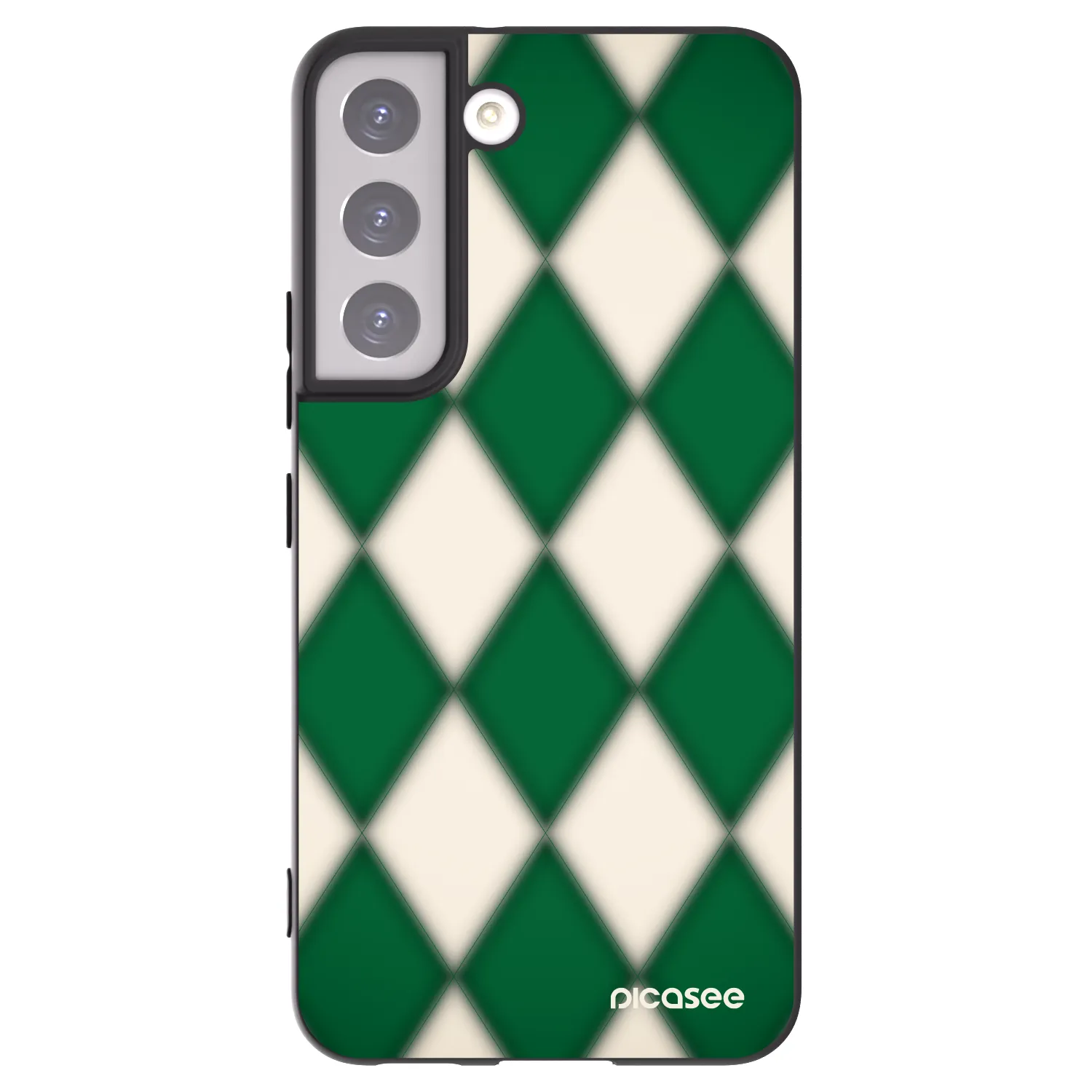 Picasee Samsung Galaxy S22 5G Hülle - Schwarzes Silikon - Emerald Diamond