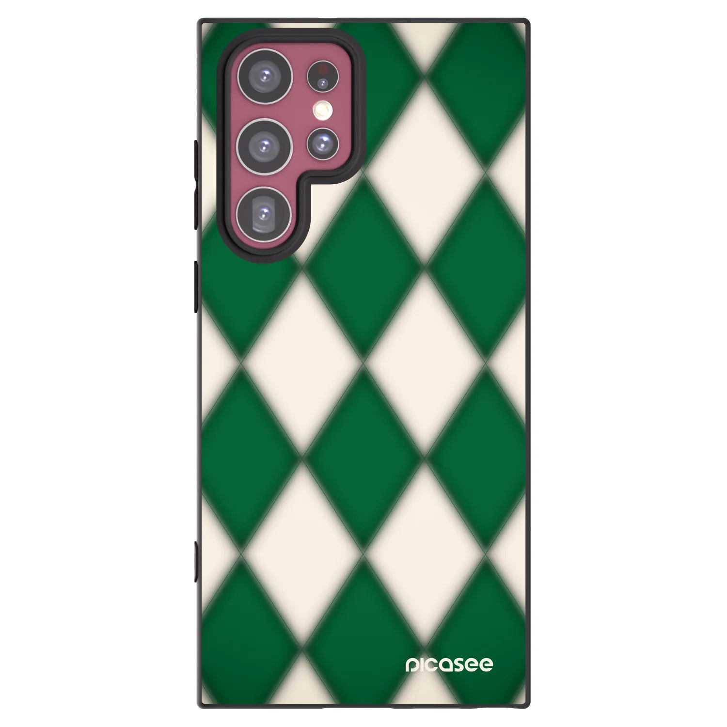 Picasee Samsung Galaxy S22 Ultra 5G Hülle - Schwarzes Silikon - Emerald Diamond
