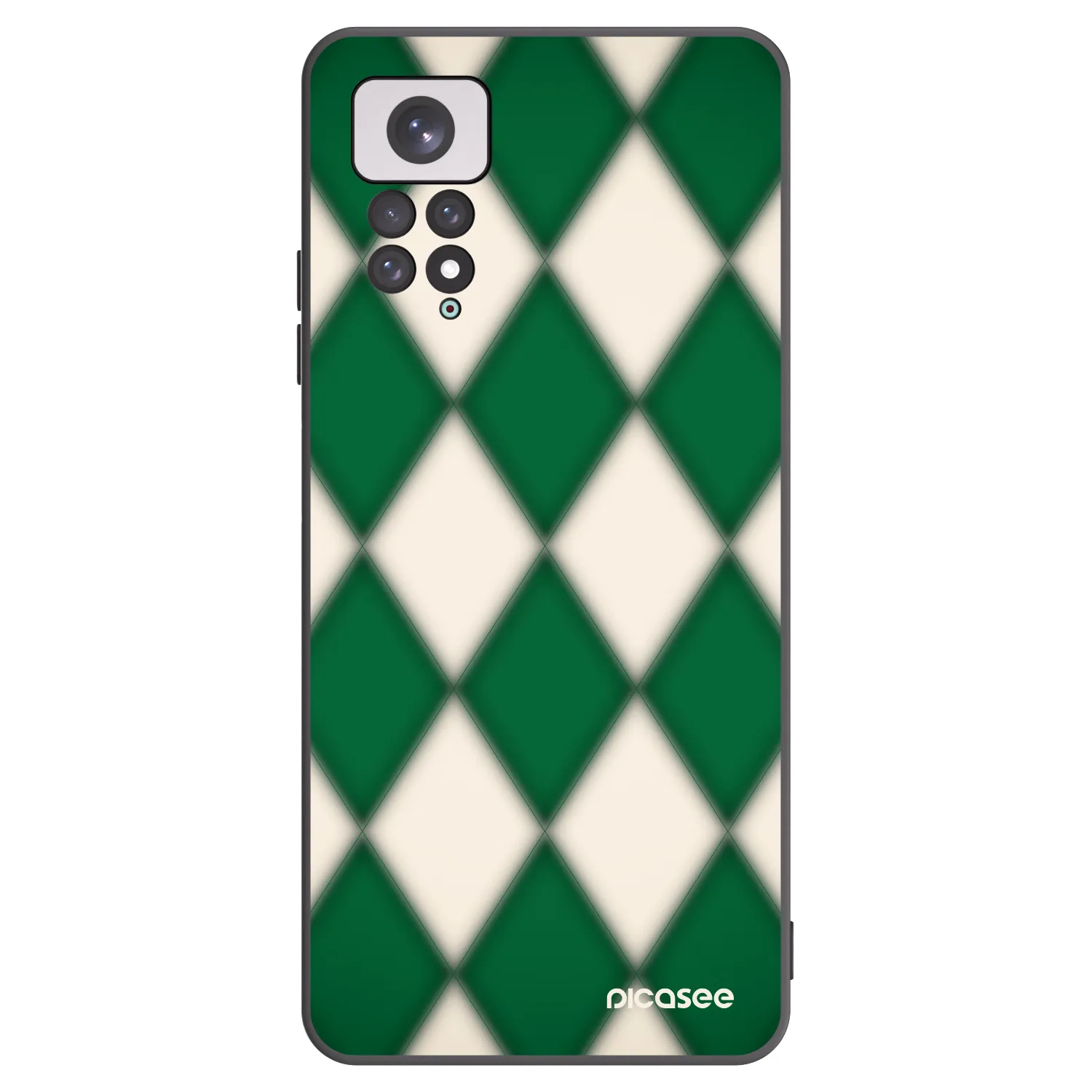 Picasee Xiaomi Redmi Note 11 Hülle - Schwarzes Silikon - Emerald Diamond