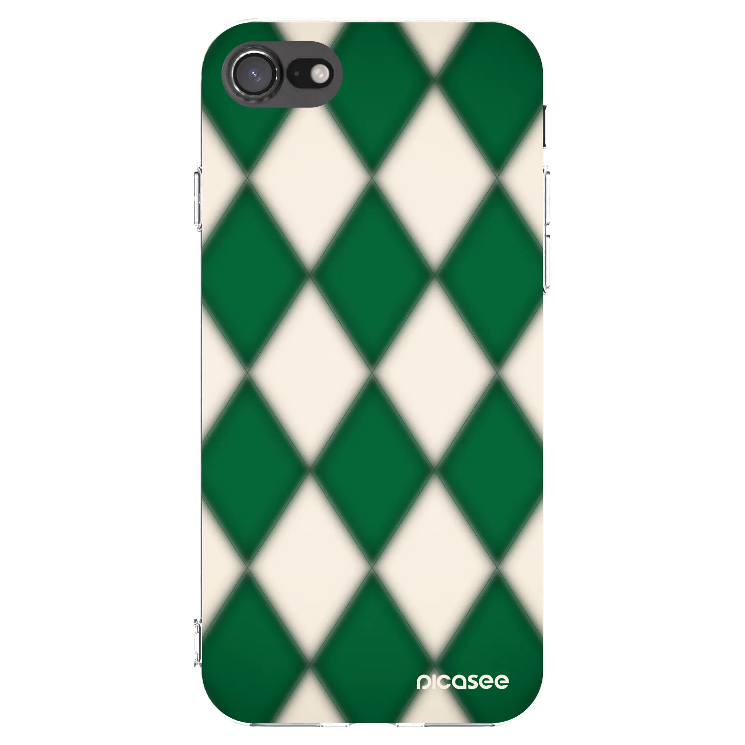 Picasee Apple iPhone SE 2022 Hülle - Transparentes Silikon - Emerald Diamond