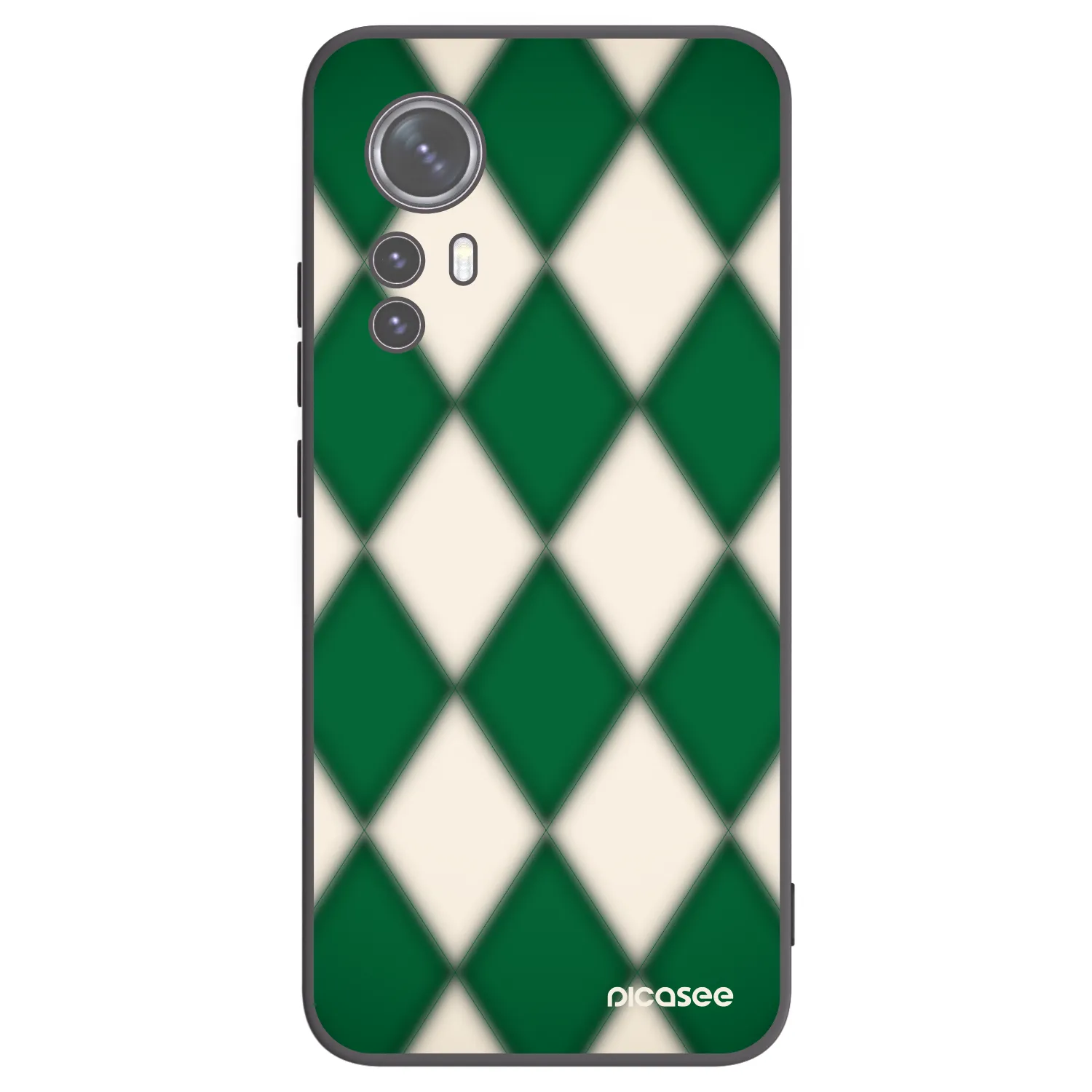 Picasee Xiaomi 12 Hülle - Schwarzes Silikon - Emerald Diamond