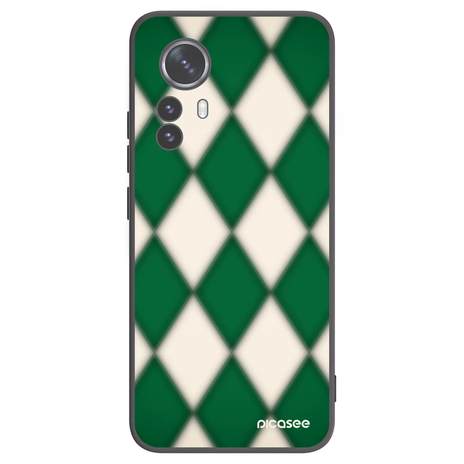 Picasee Xiaomi 12 Pro Hülle - Schwarzes Silikon - Emerald Diamond