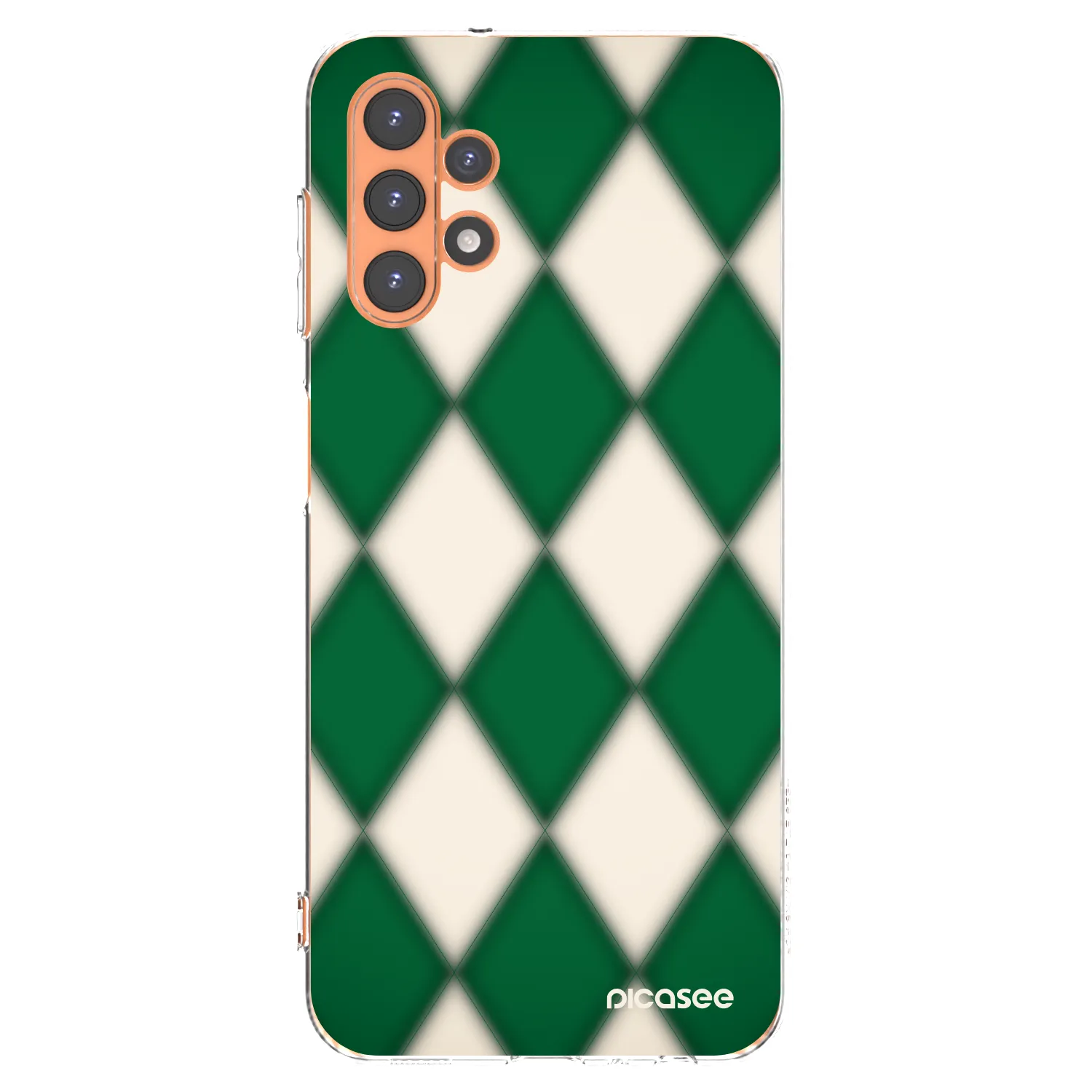 Picasee Samsung Galaxy A13 4G A135 Hülle - Transparentes Silikon - Emerald Diamond