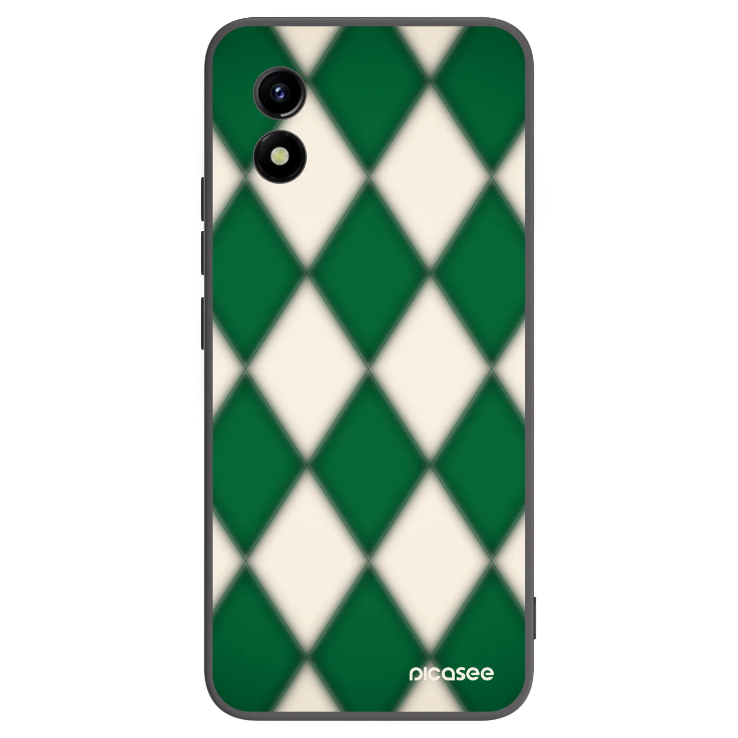 Picasee Vivo Y01 Hülle - Schwarzes Silikon - Emerald Diamond