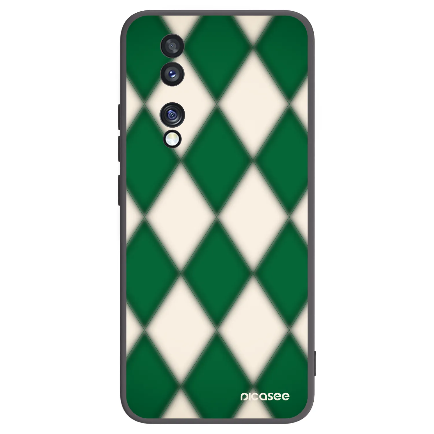 Picasee Honor 70 Hülle - Schwarzes Silikon - Emerald Diamond