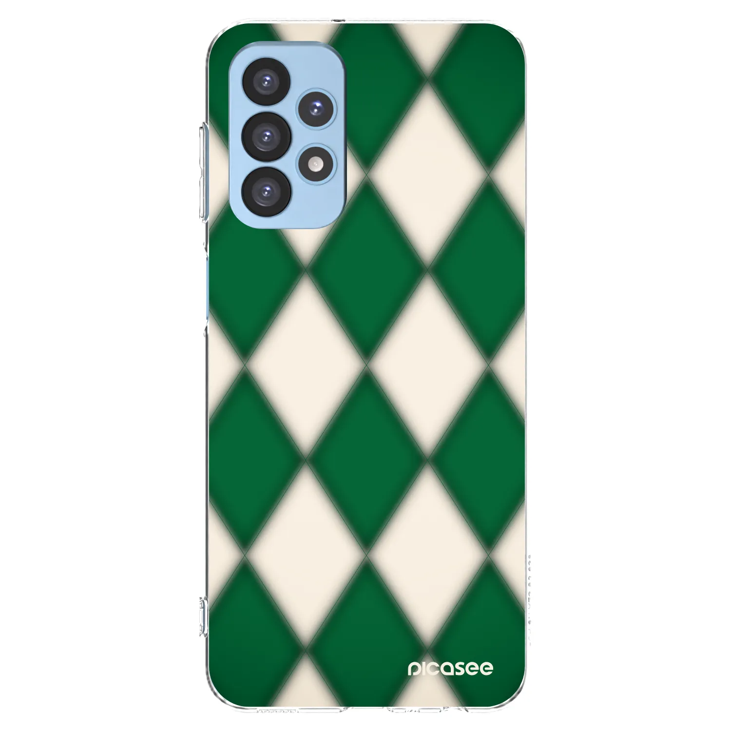 Picasee Samsung Galaxy A23 A235F 4G Hülle - Transparentes Silikon - Emerald Diamond