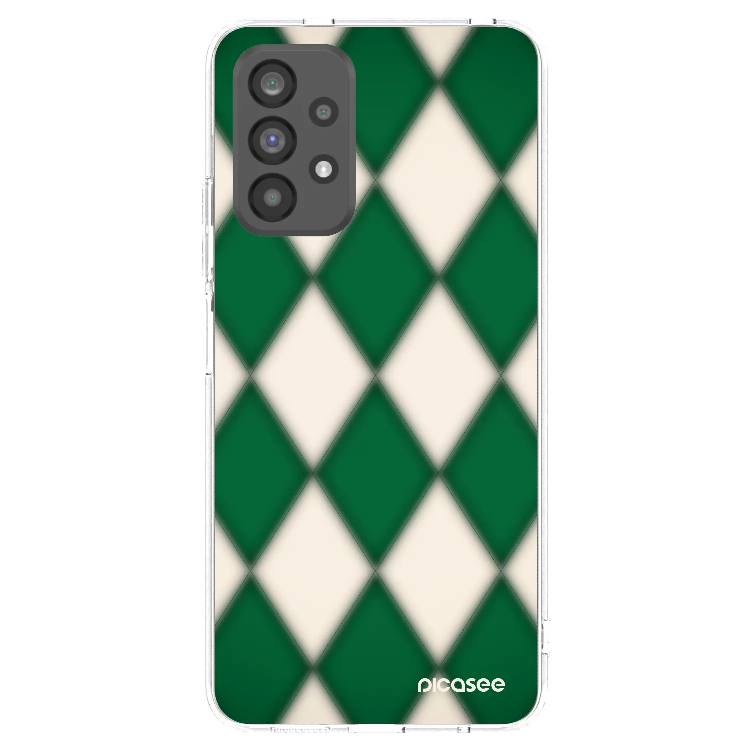 Picasee Samsung Galaxy A73 5G Hülle - Transparentes Silikon - Emerald Diamond