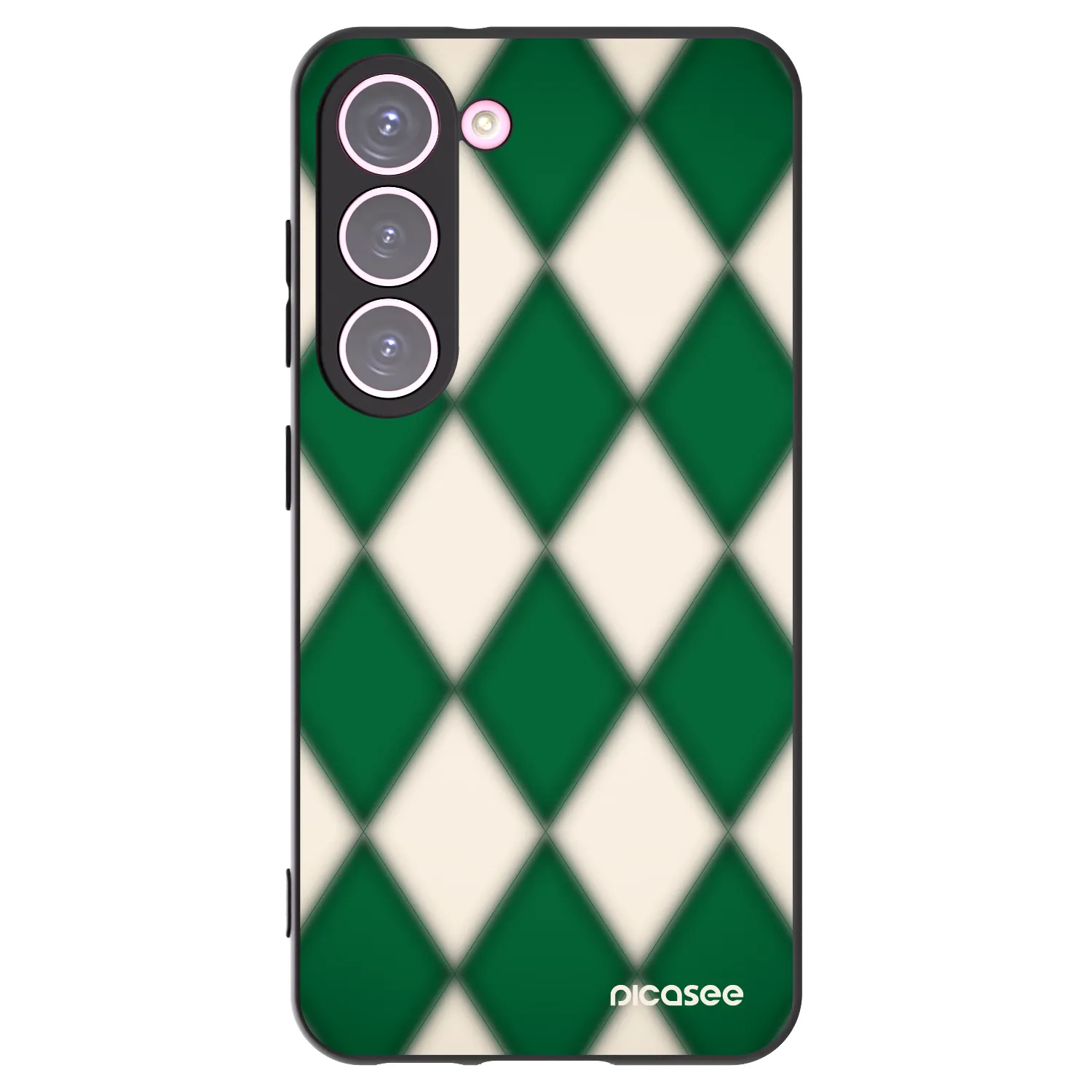 Picasee Samsung Galaxy S23 5G Hülle - Schwarzes Silikon - Emerald Diamond