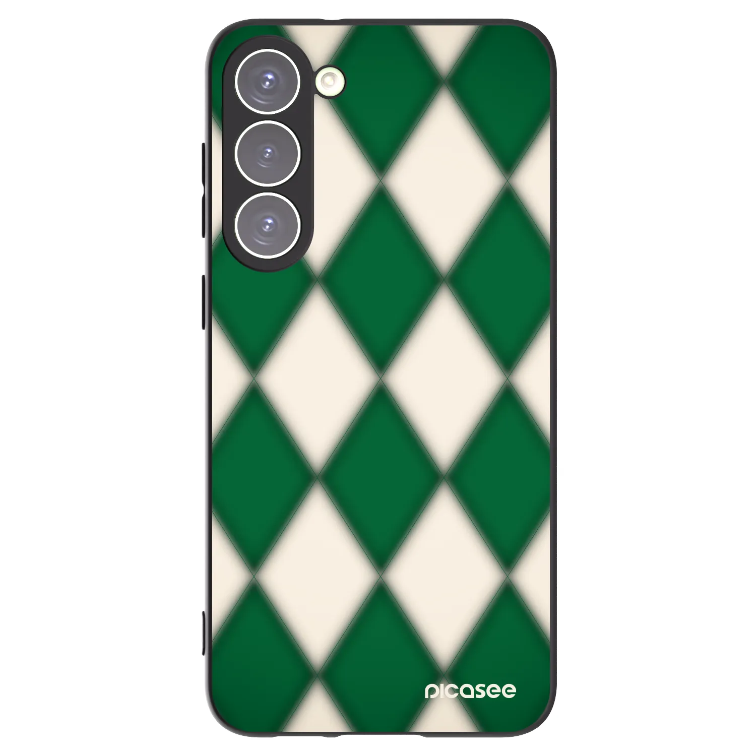Picasee Samsung Galaxy S23+ 5G Hülle - Schwarzes Silikon - Emerald Diamond