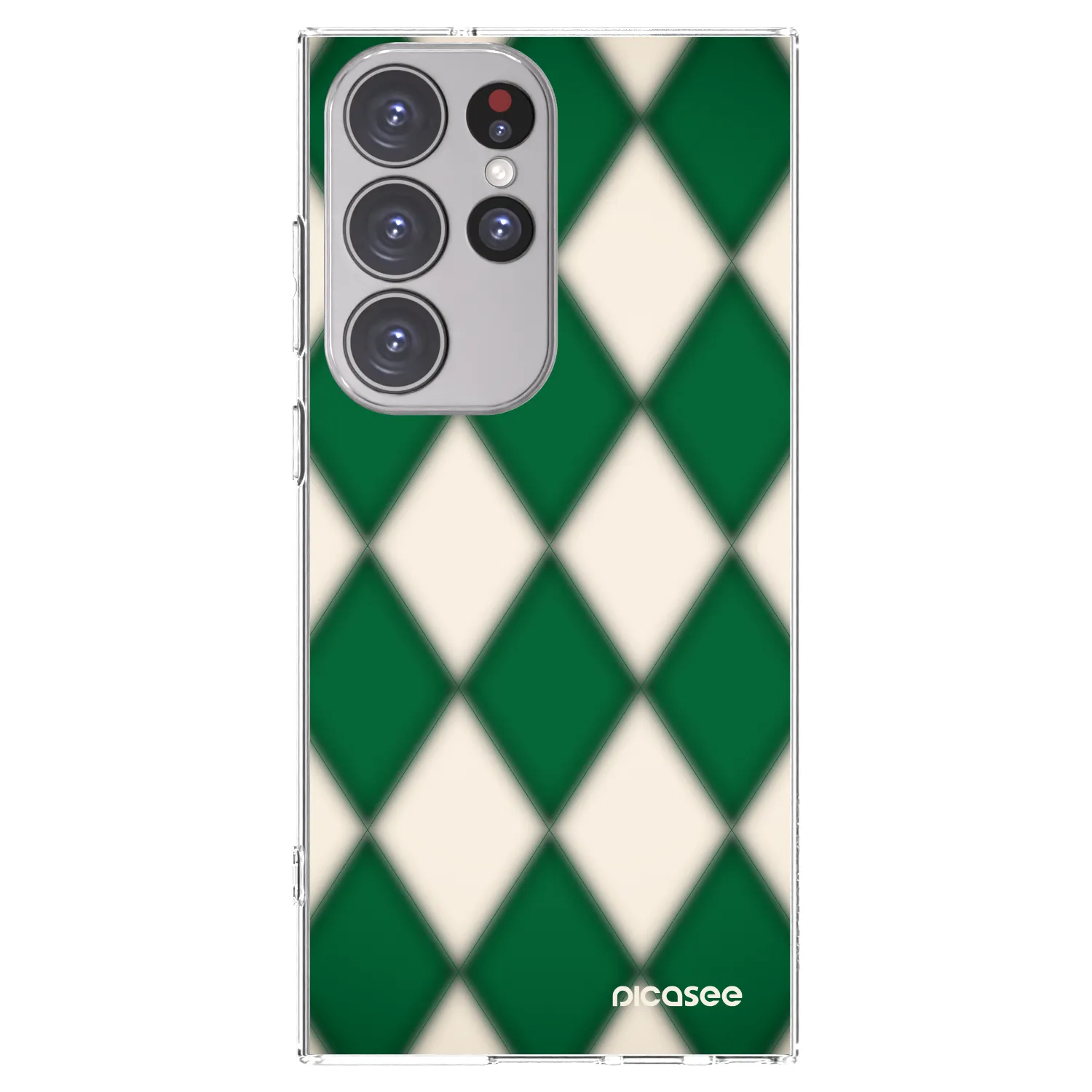Picasee Samsung Galaxy S23 Ultra 5G Hülle - Transparentes Silikon - Emerald Diamond