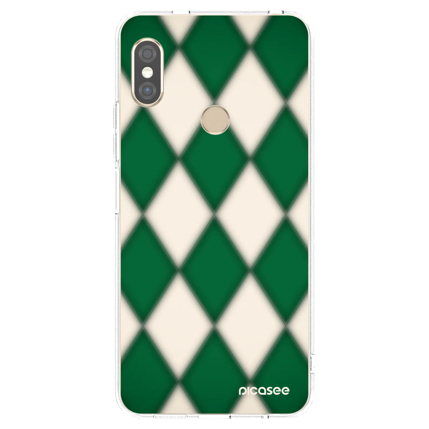 Picasee Xiaomi Redmi Note 5 Global Hülle - Transparentes Silikon - Emerald Diamond