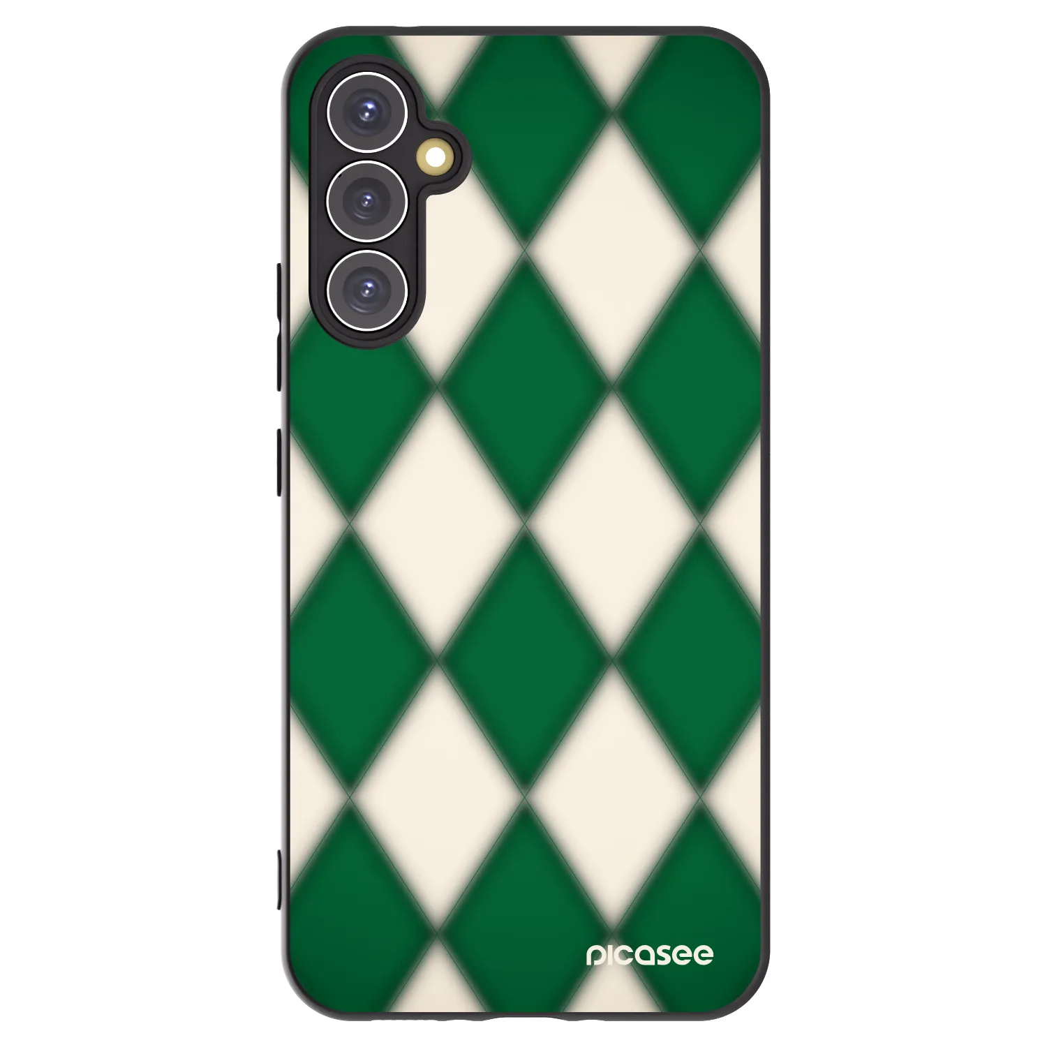 Picasee Samsung Galaxy A34 5G A346B Hülle - Schwarzes Silikon - Emerald Diamond