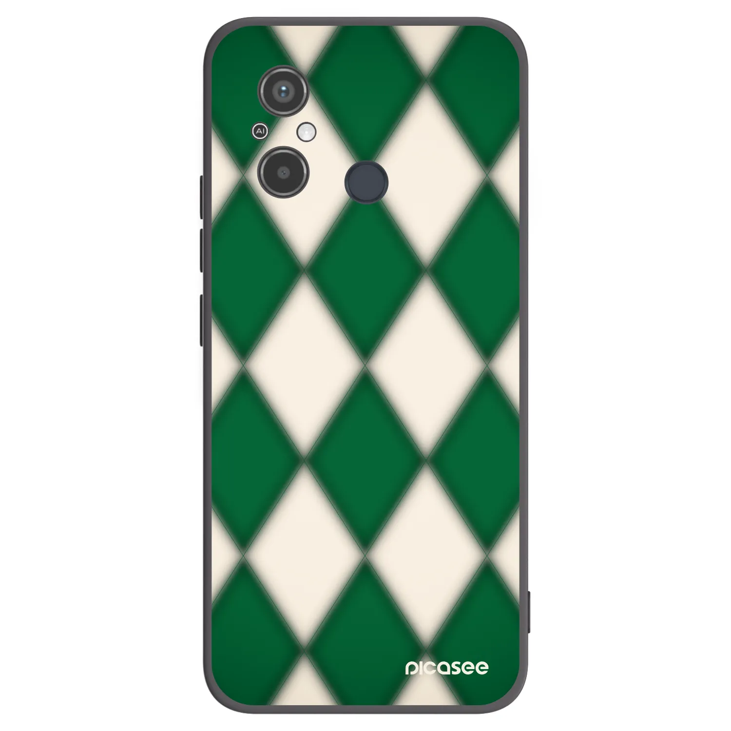Picasee Xiaomi Redmi 12C Hülle - Schwarzes Silikon - Emerald Diamond