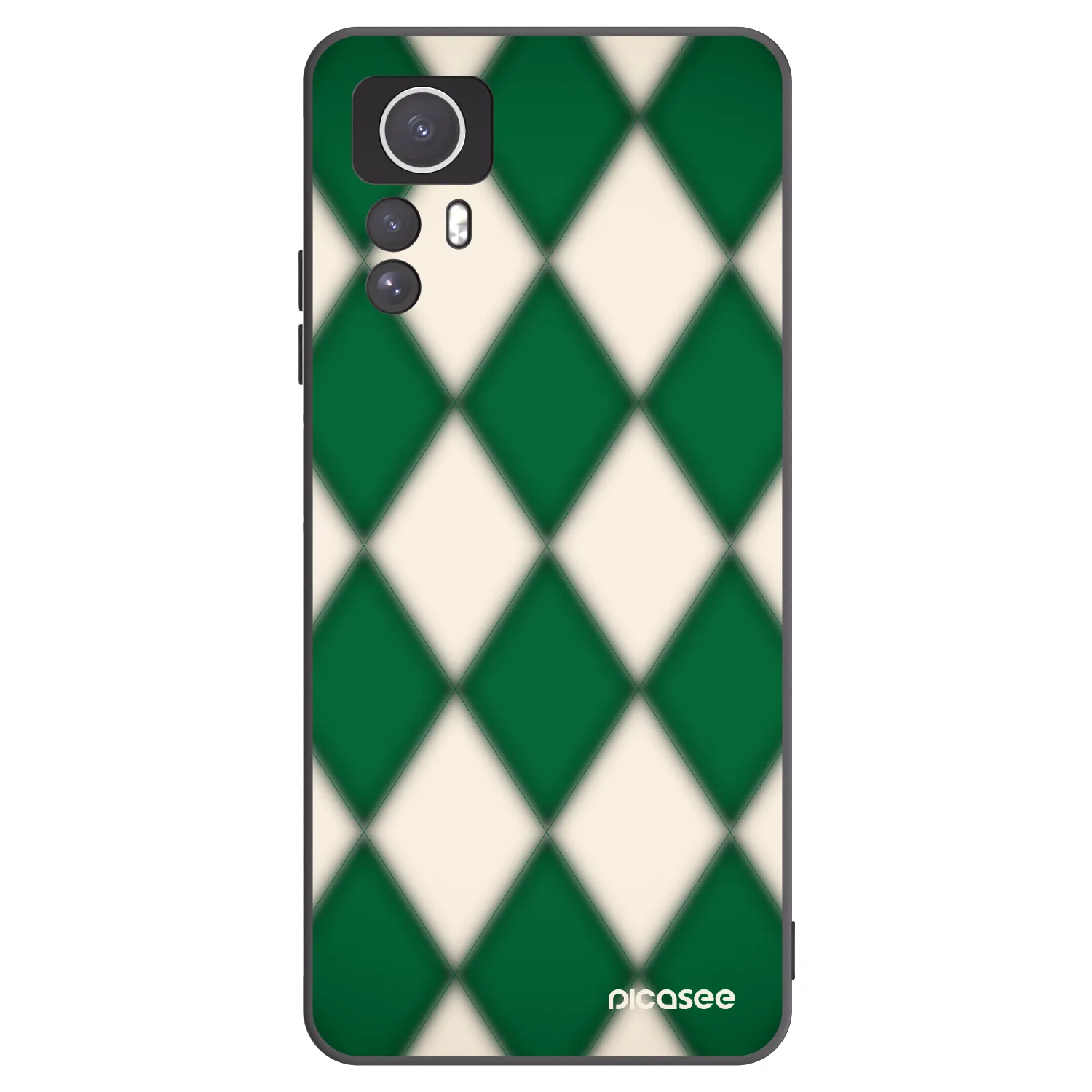 Picasee Xiaomi Redmi Note 12S Hülle - Schwarzes Silikon - Emerald Diamond