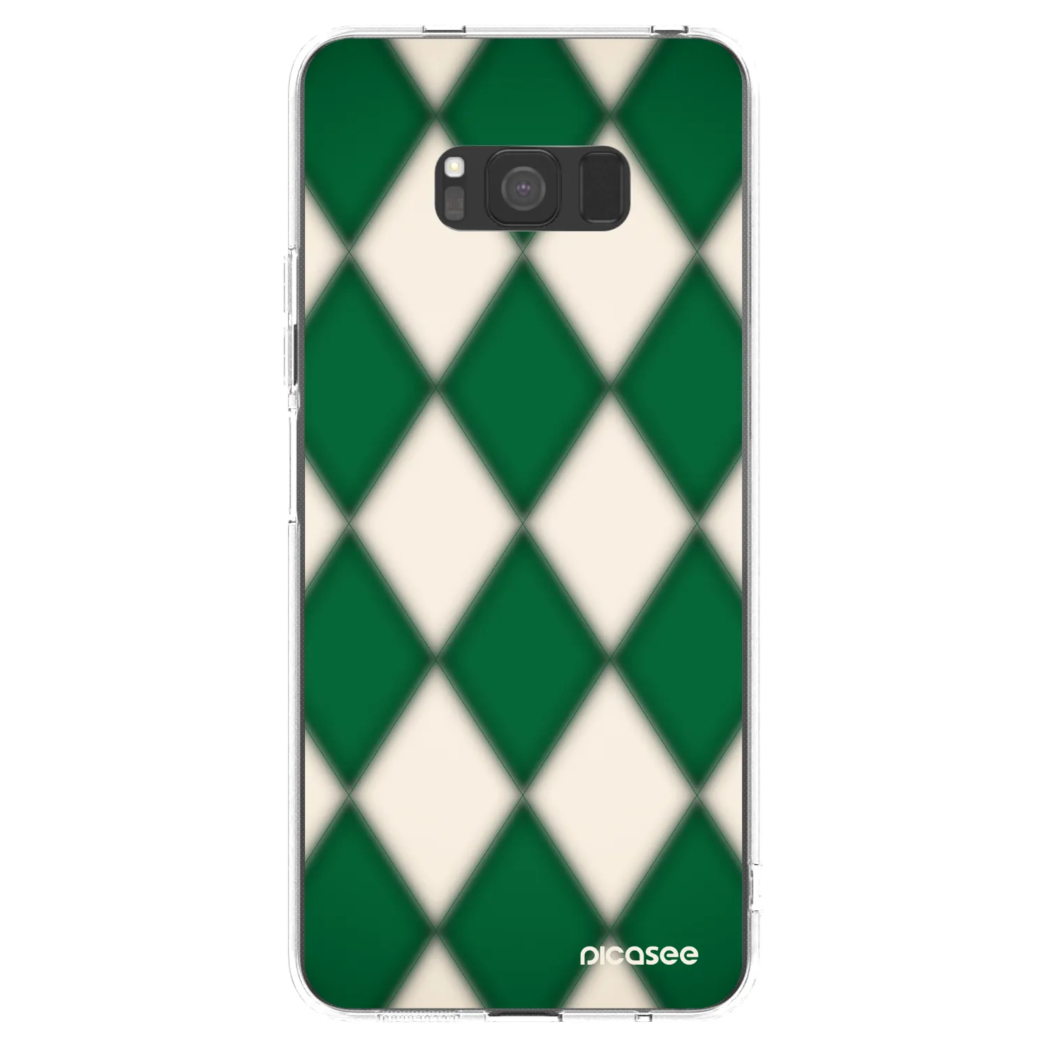 Picasee Samsung Galaxy S8 G950F Hülle - Transparentes Silikon - Emerald Diamond
