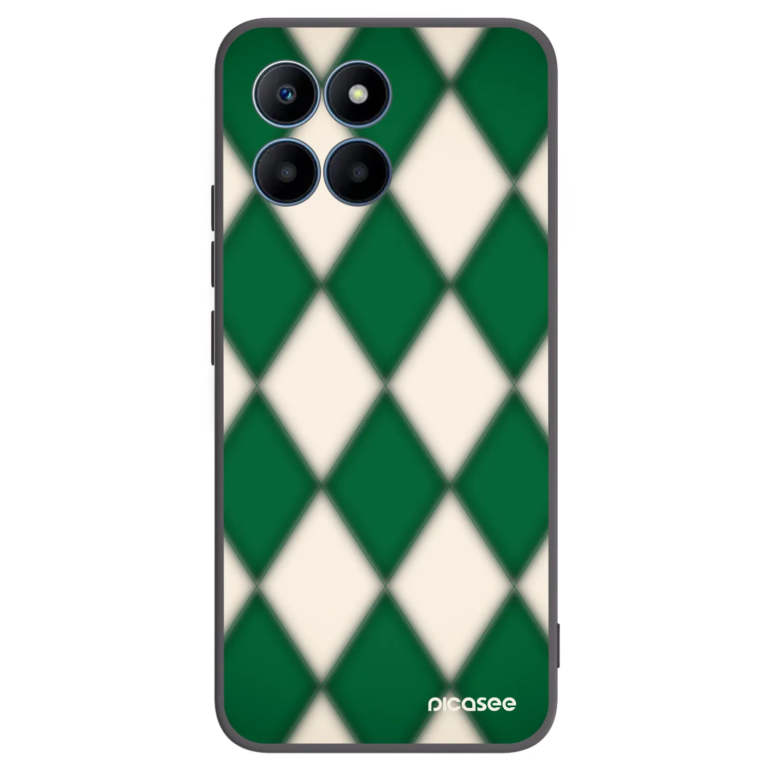 Picasee Honor 70 Lite Hülle - Schwarzes Silikon - Emerald Diamond