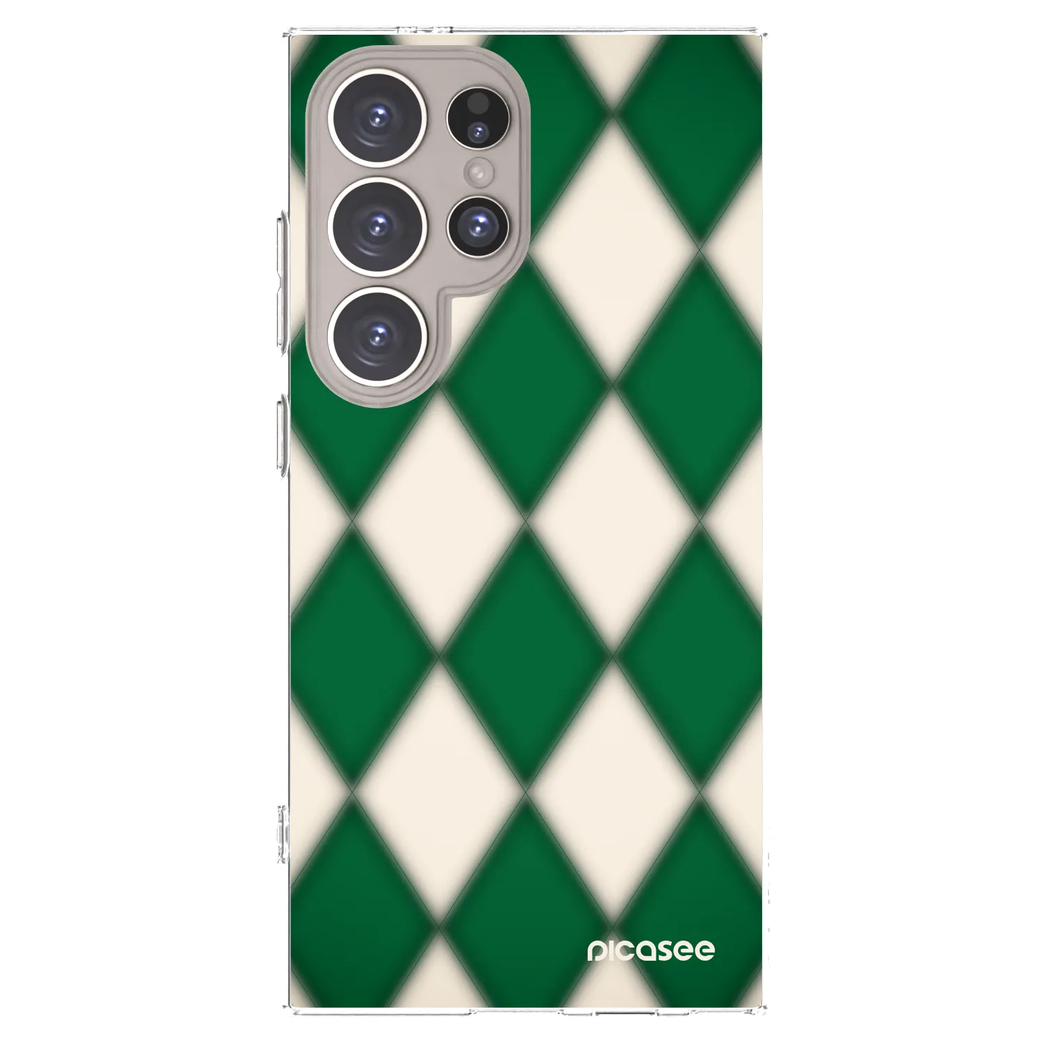 Picasee Samsung Galaxy S24 Ultra S928B 5G Hülle - Transparentes Silikon - Emerald Diamond
