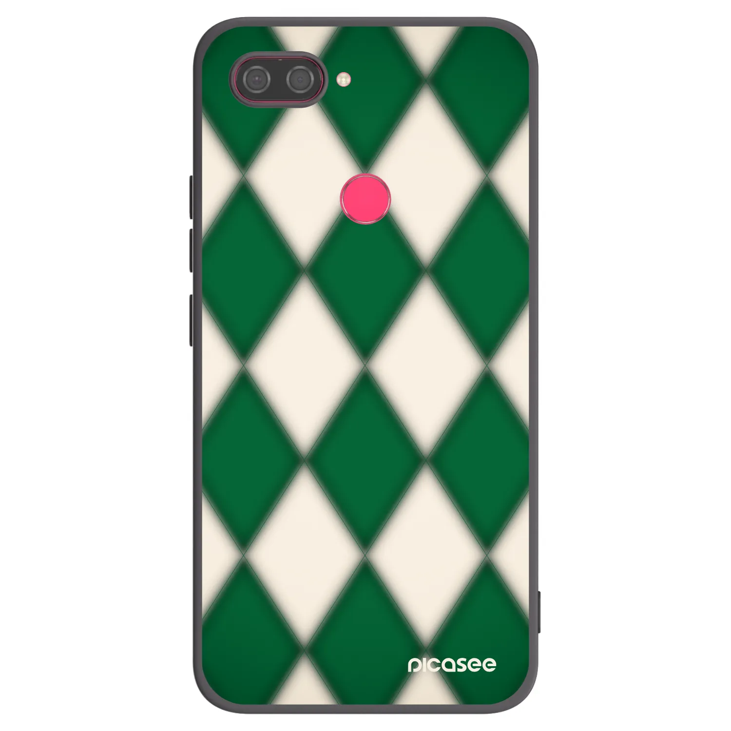 Picasee Xiaomi Mi 8 Lite Hülle - Schwarzes Silikon - Emerald Diamond