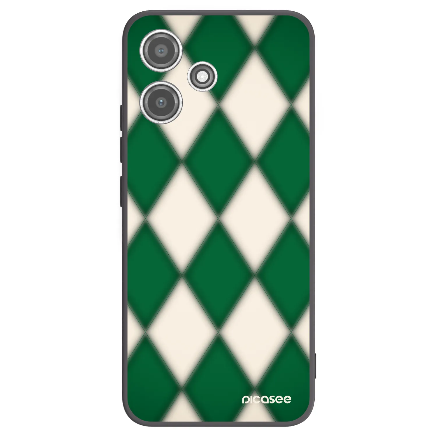 Picasee Xiaomi Redmi 12 5G Hülle - Schwarzes Silikon - Emerald Diamond