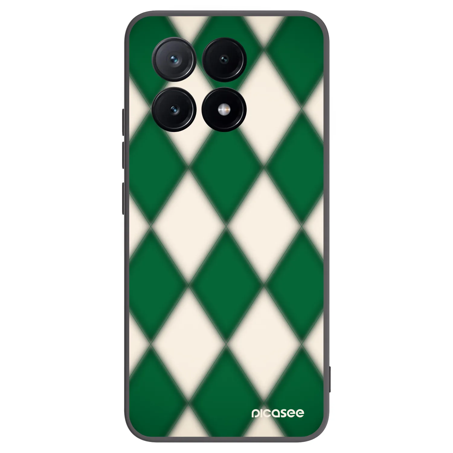 Picasee Xiaomi Poco X6 Pro Hülle - Schwarzes Silikon - Emerald Diamond