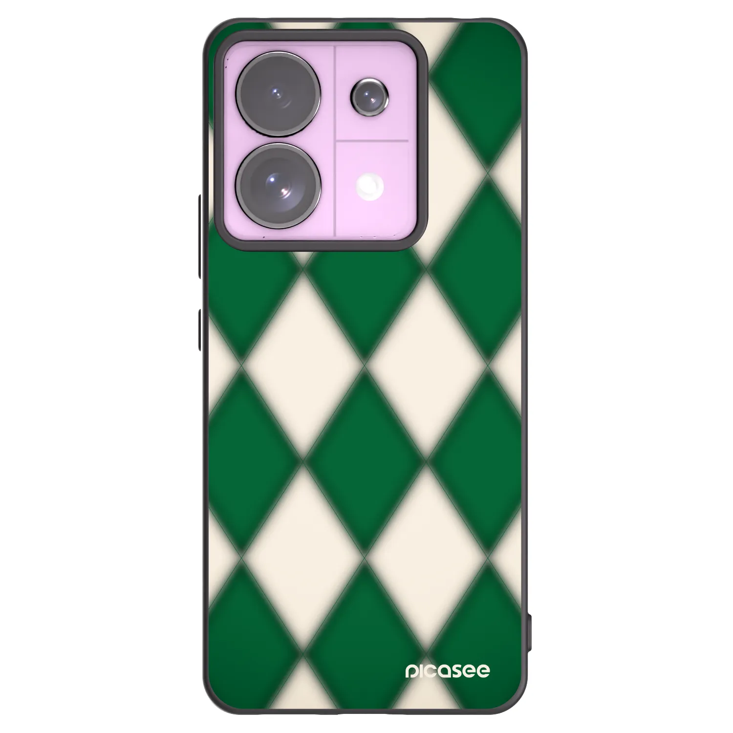 Picasee Xiaomi Redmi Note 13 Pro 5G Hülle - Schwarzes Silikon - Emerald Diamond