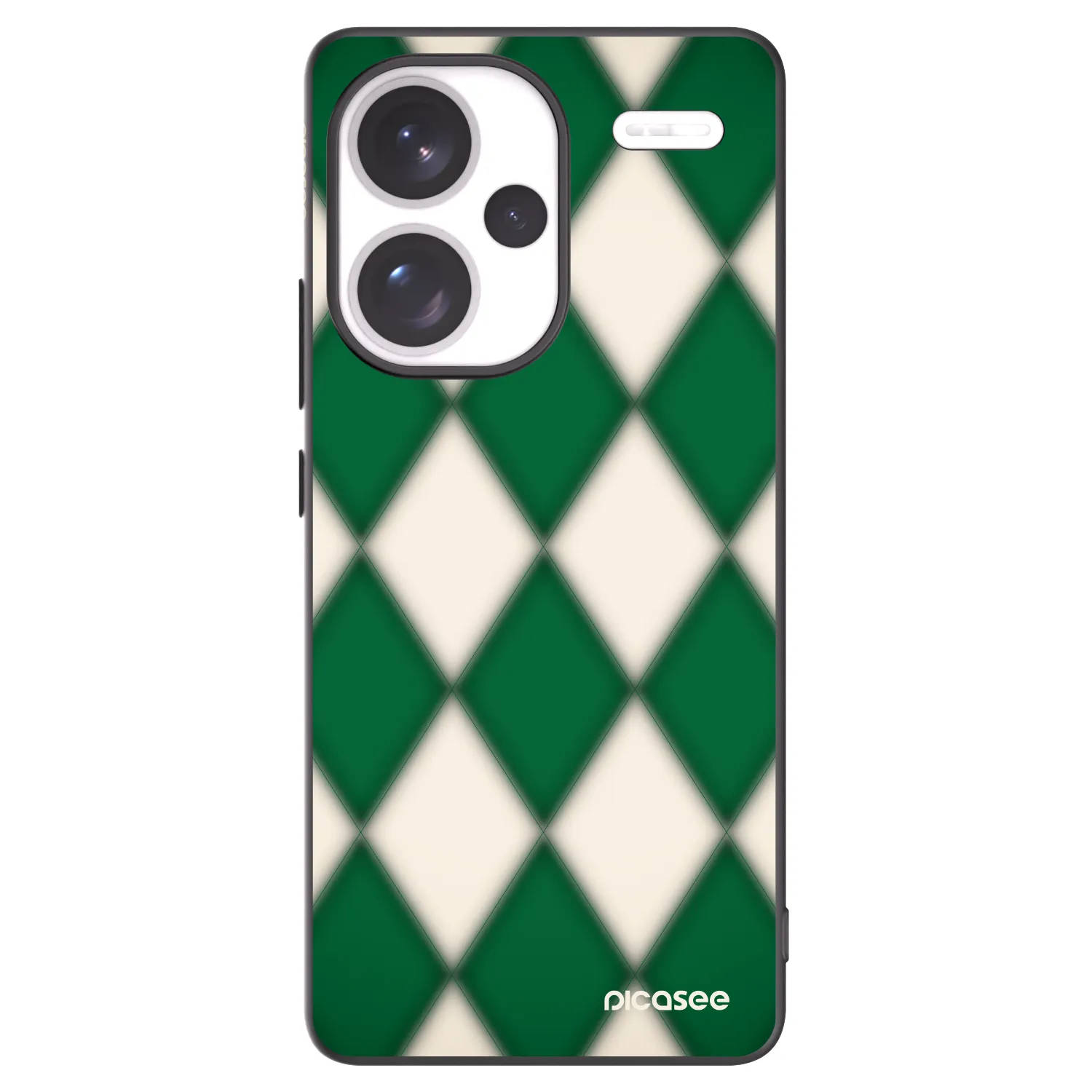 Picasee Xiaomi Redmi Note 13 Pro+ 5G Hülle - Schwarzes Silikon - Emerald Diamond