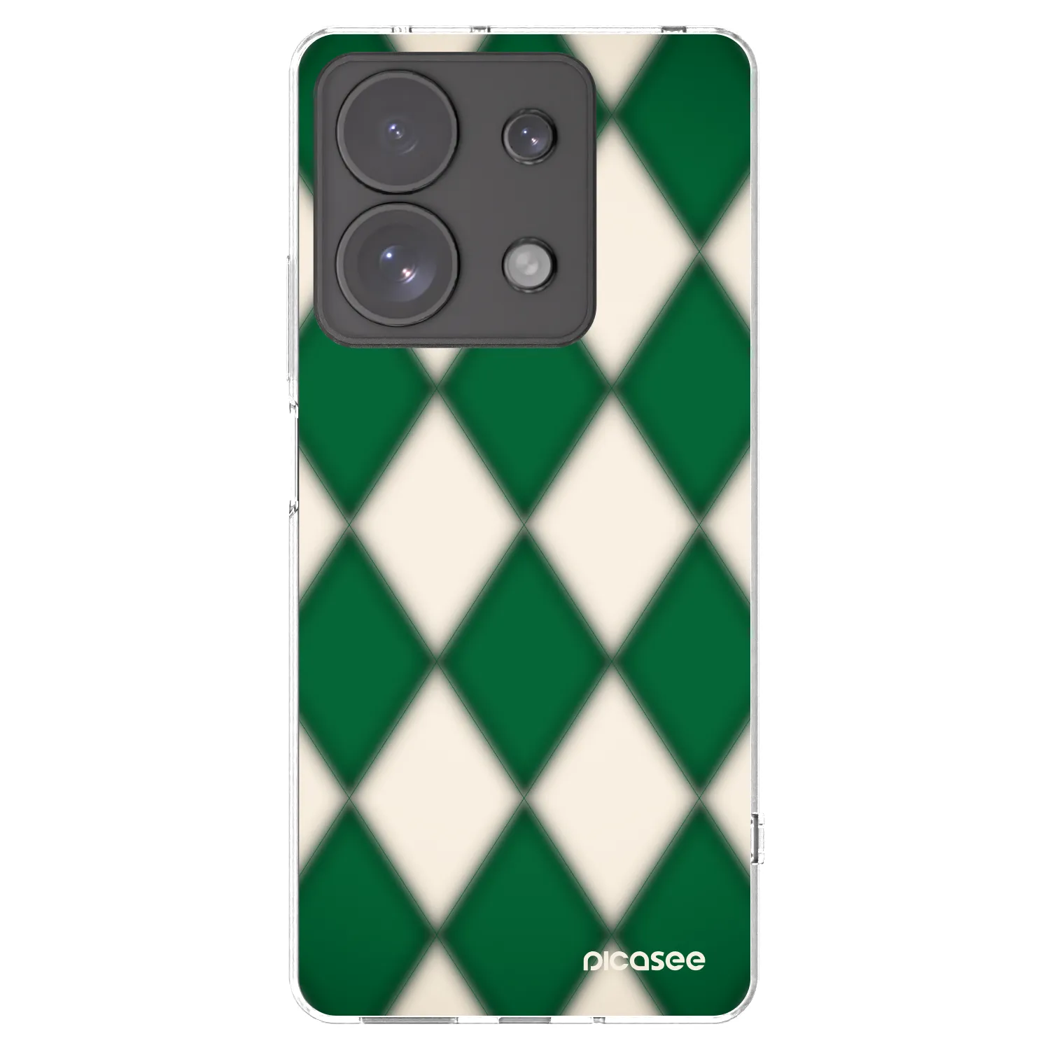 Picasee Xiaomi Redmi Note 13 Pro 4G Hülle - Transparentes Silikon - Emerald Diamond