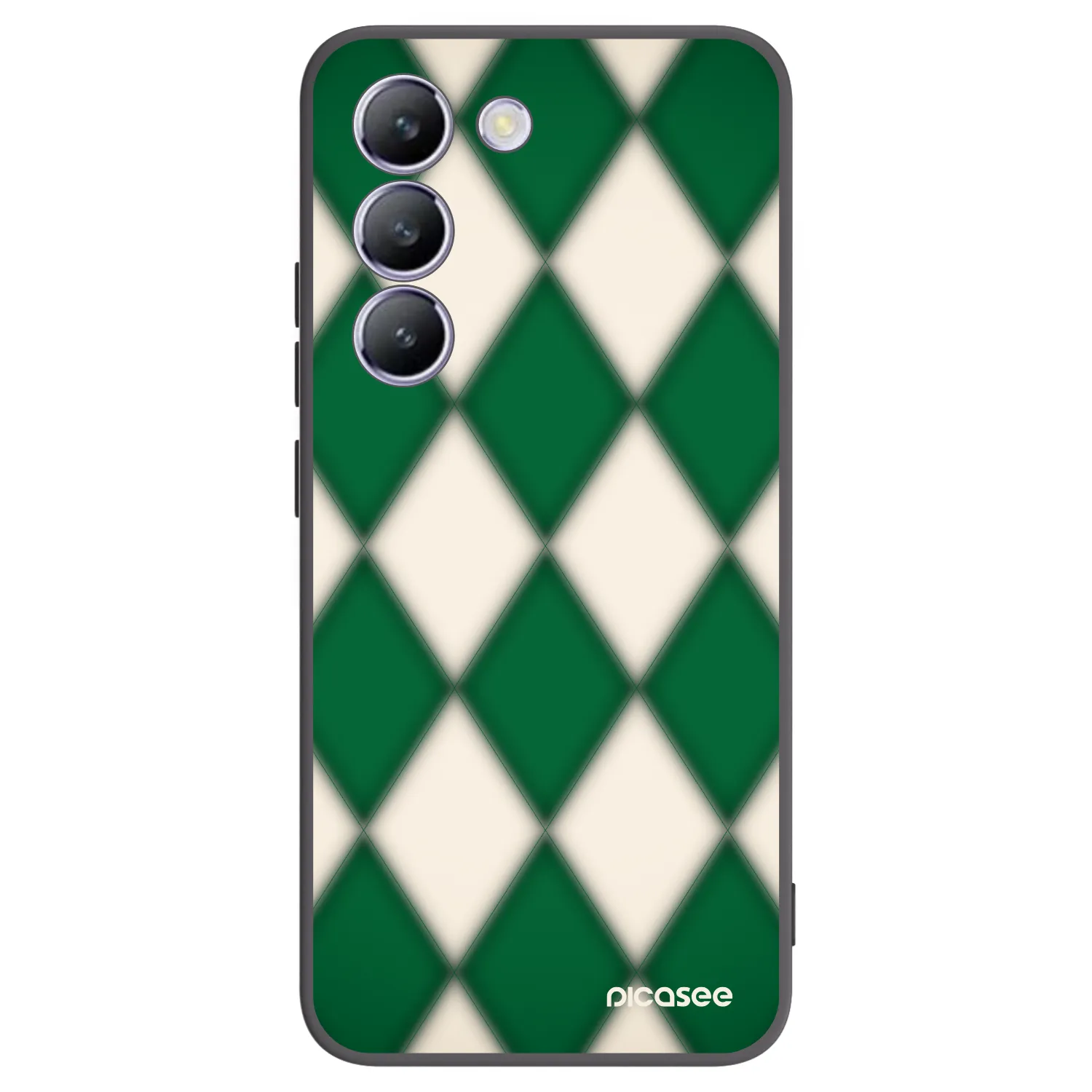 Picasee Vivo V40 SE 5G Hülle - Schwarzes Silikon - Emerald Diamond