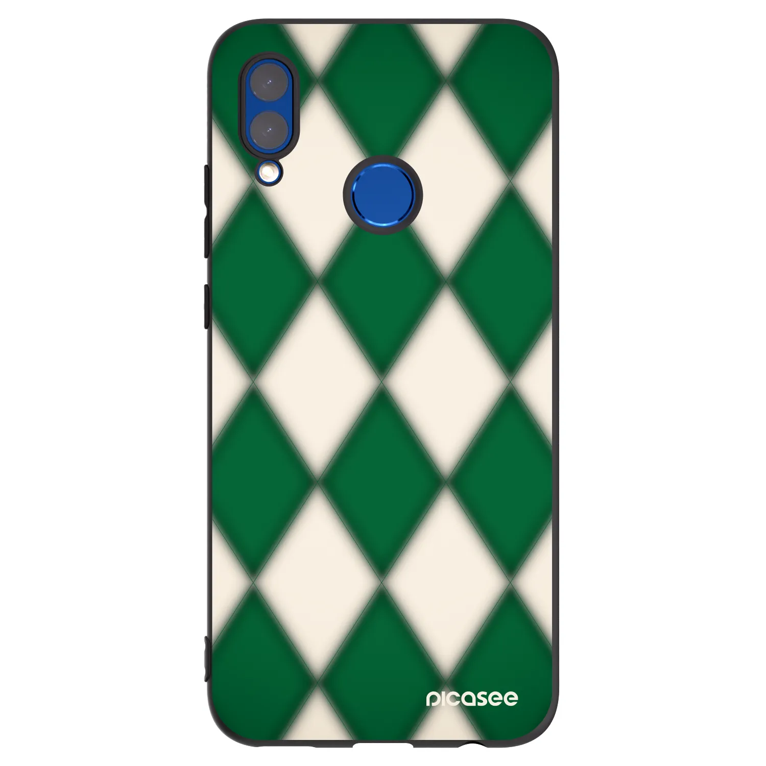 Picasee Huawei P Smart 2019 Hülle - Schwarzes Silikon - Emerald Diamond