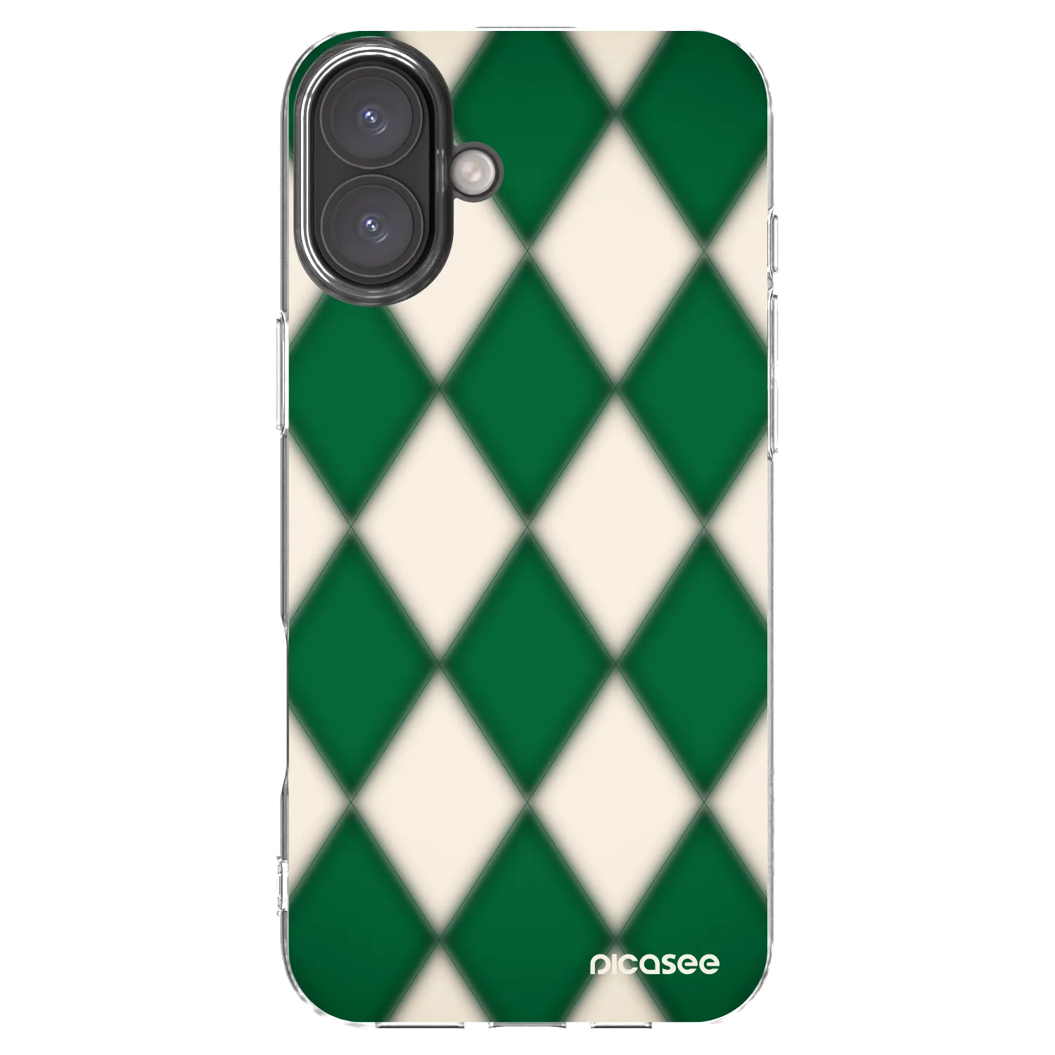 Picasee Apple iPhone 16 Plus Hülle - Transparentes Silikon - Emerald Diamond