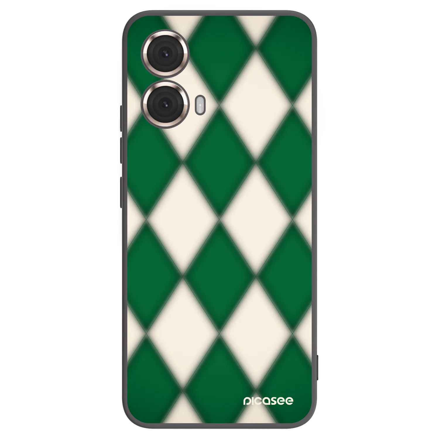 Picasee Motorola Moto G85 Hülle - Schwarzes Silikon - Emerald Diamond