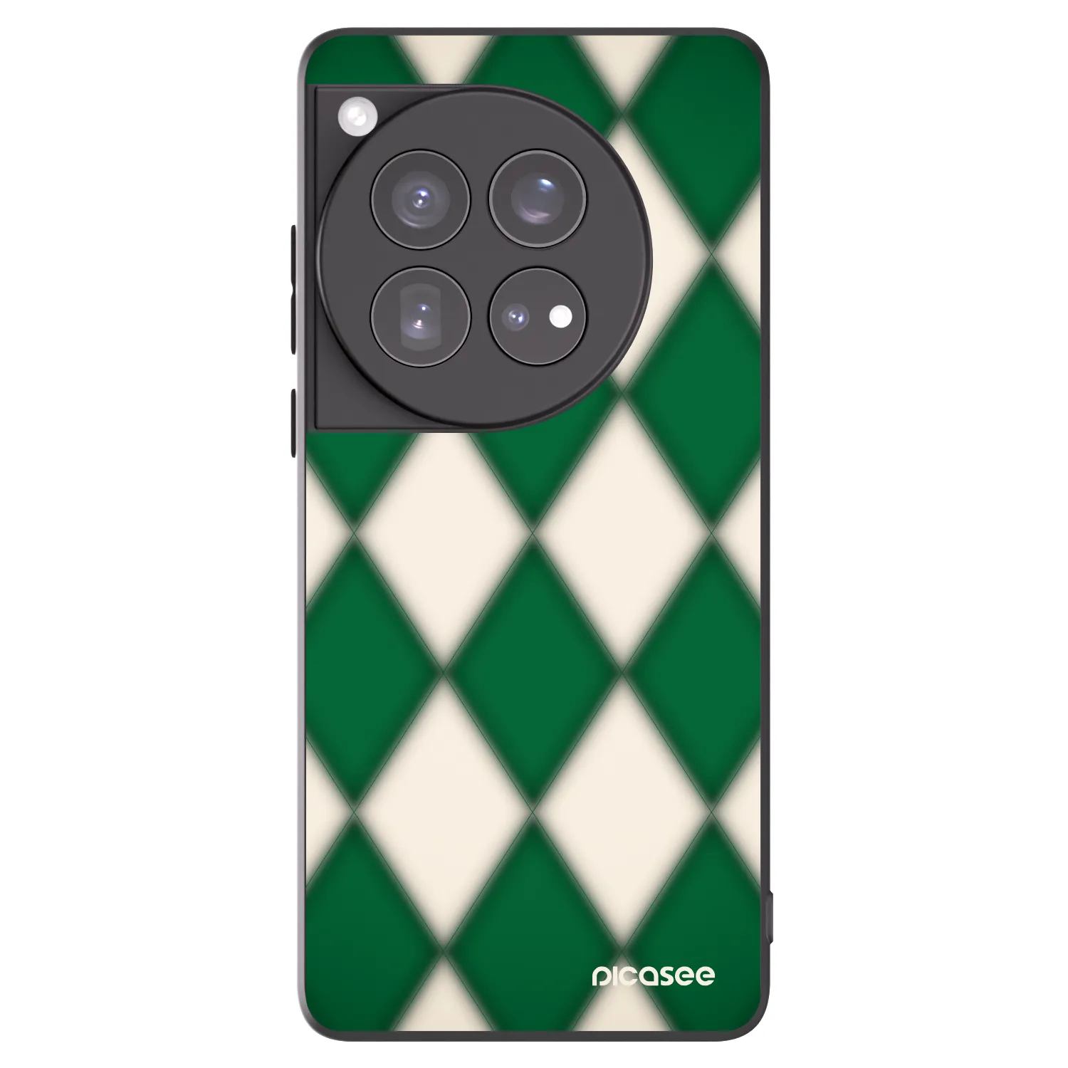 Picasee OnePlus 12 5G Hülle - Schwarzes Silikon - Emerald Diamond