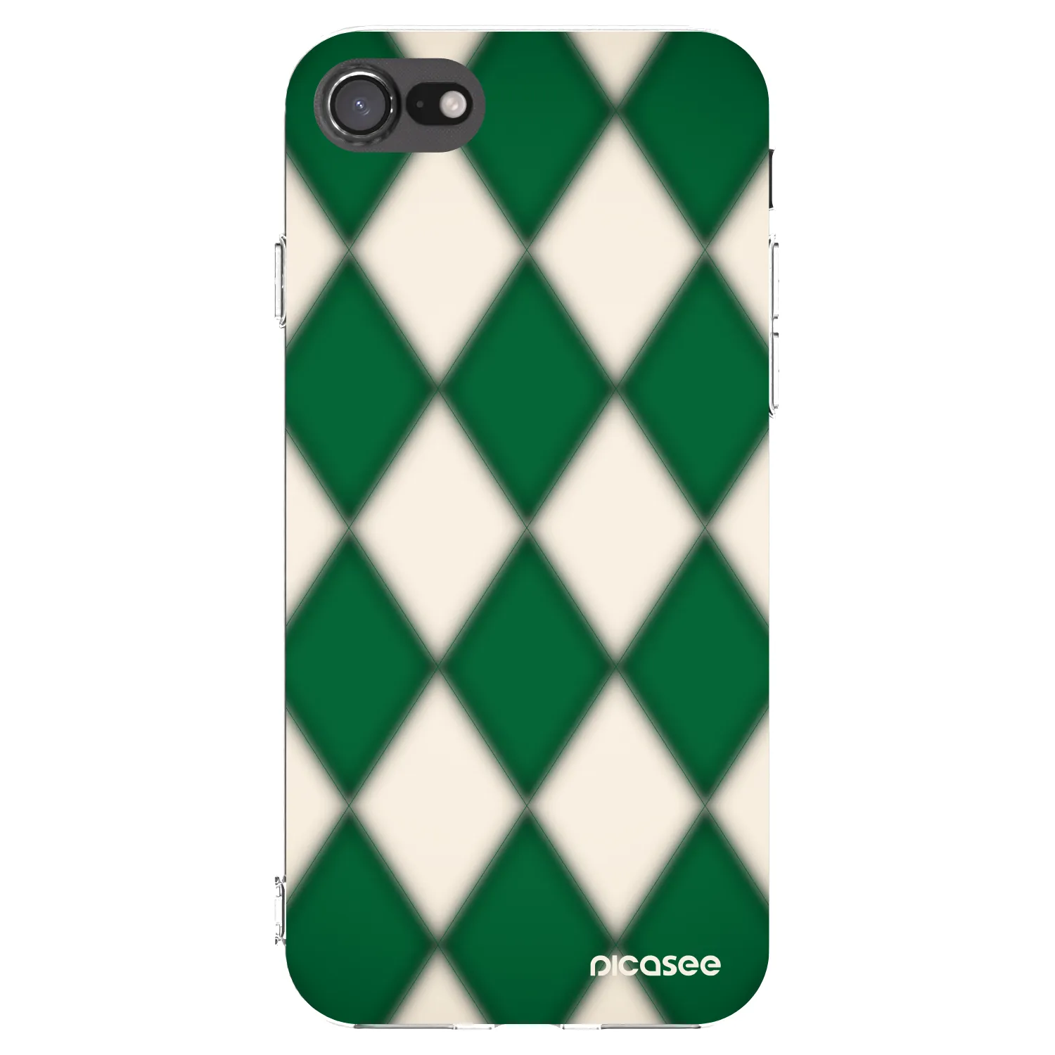 Picasee Apple iPhone 7 Hülle - Transparentes Silikon - Emerald Diamond